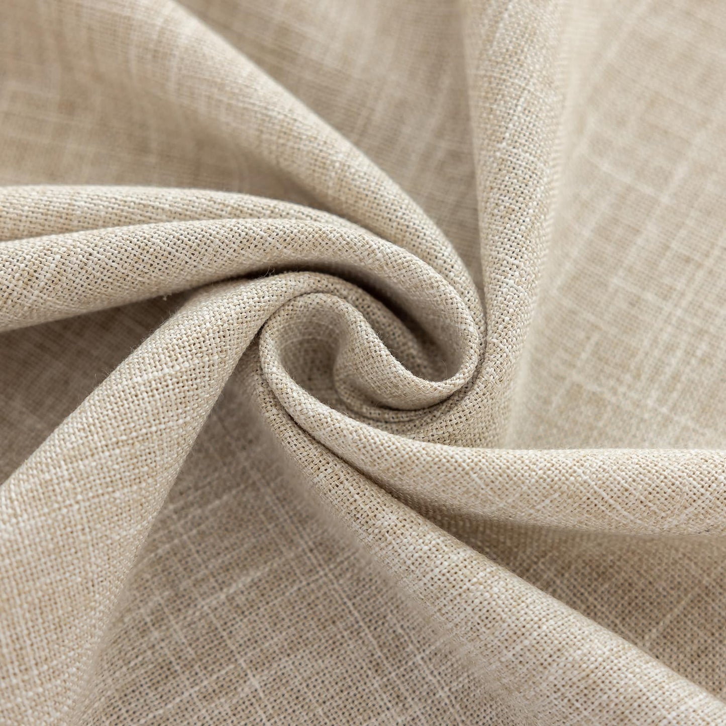 Joyfol Day Rustic Waterproof Cotton Blend Tablecloth, Heavy Weight Embroidery Table Cover for Rectangle Tables, Burlap Farmhouse Style with Coffee Line Pattern, 55" x 120"