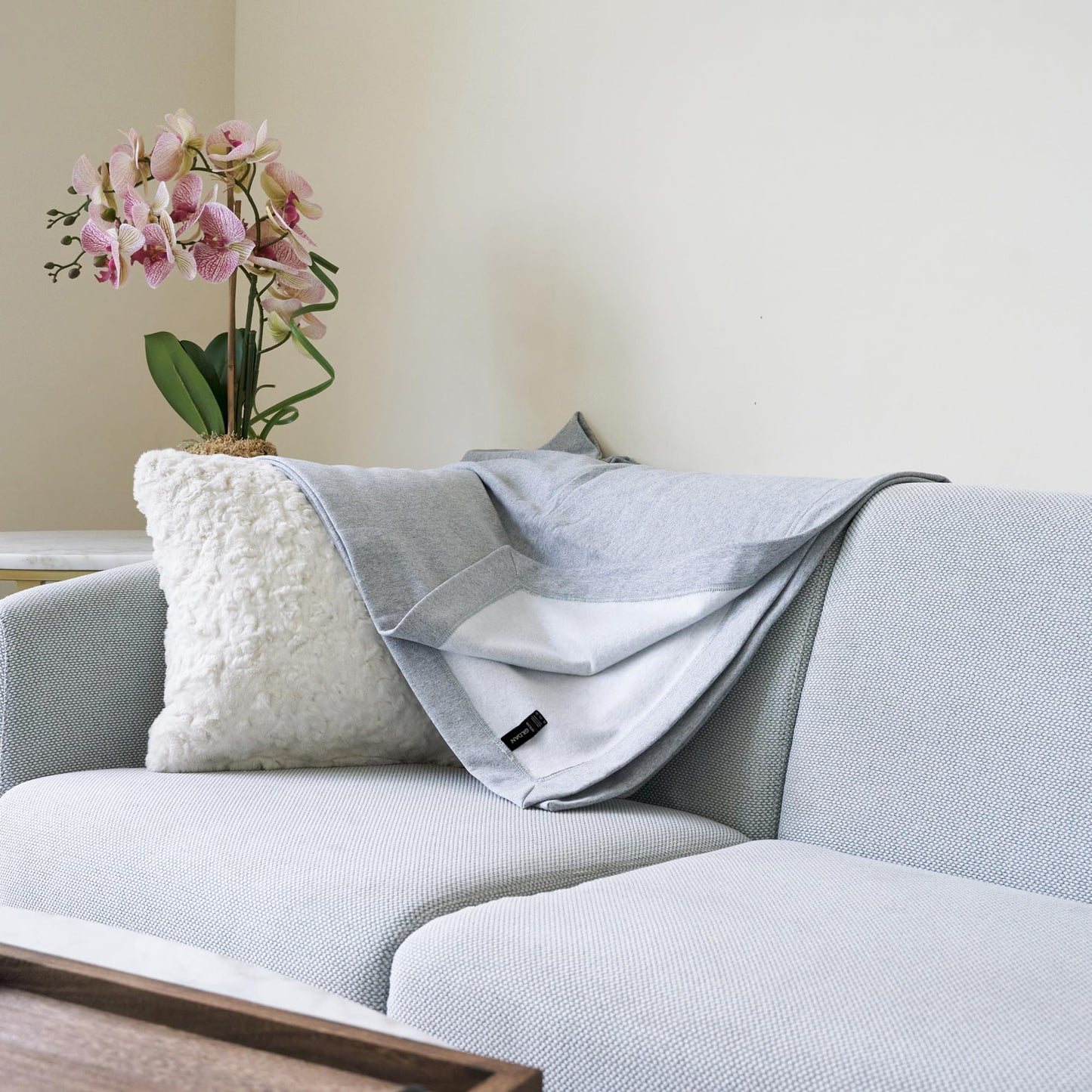 Gildan Heavy Blend Fleece Blanket, Style G18900, Sport Grey, 50" x 60"