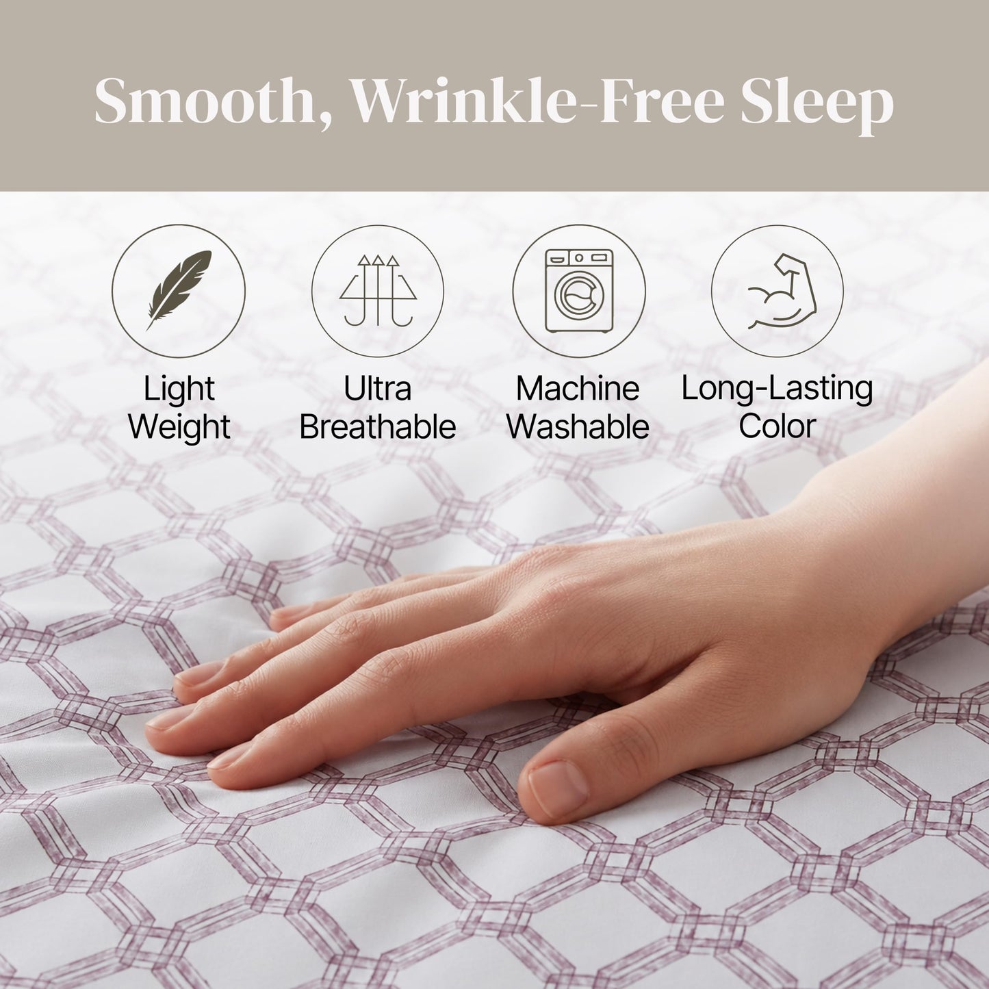 Modern Threads Printed 4-Piece Extra Soft Bedding Sheets & Pillowcase Set, Deep Pocket up to 16 inch Mattress Cara Full