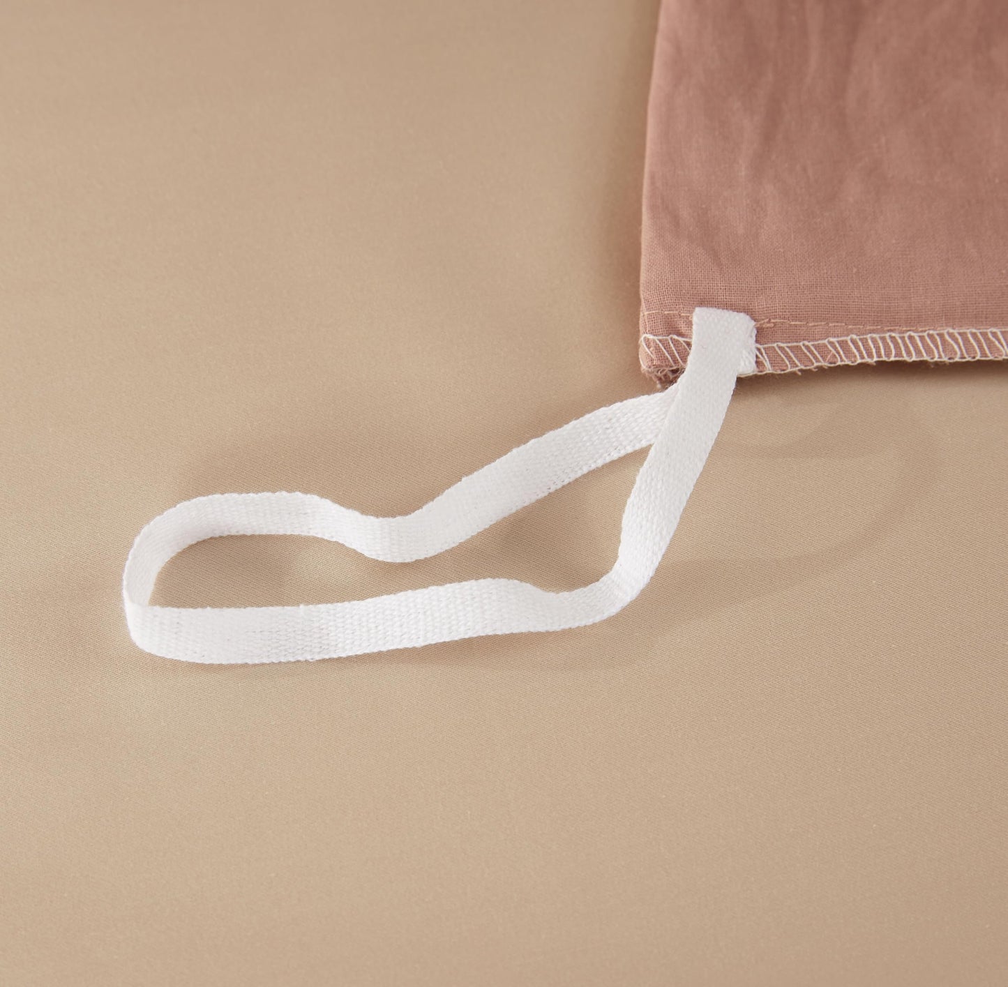 SAPHREAS 100% Washed Cotton Duvet Cover Full Size Set, Linen Like Comforter Cover with Zipper Closure & Corner Ties (No Comforter), 80x90 Dusty Rose