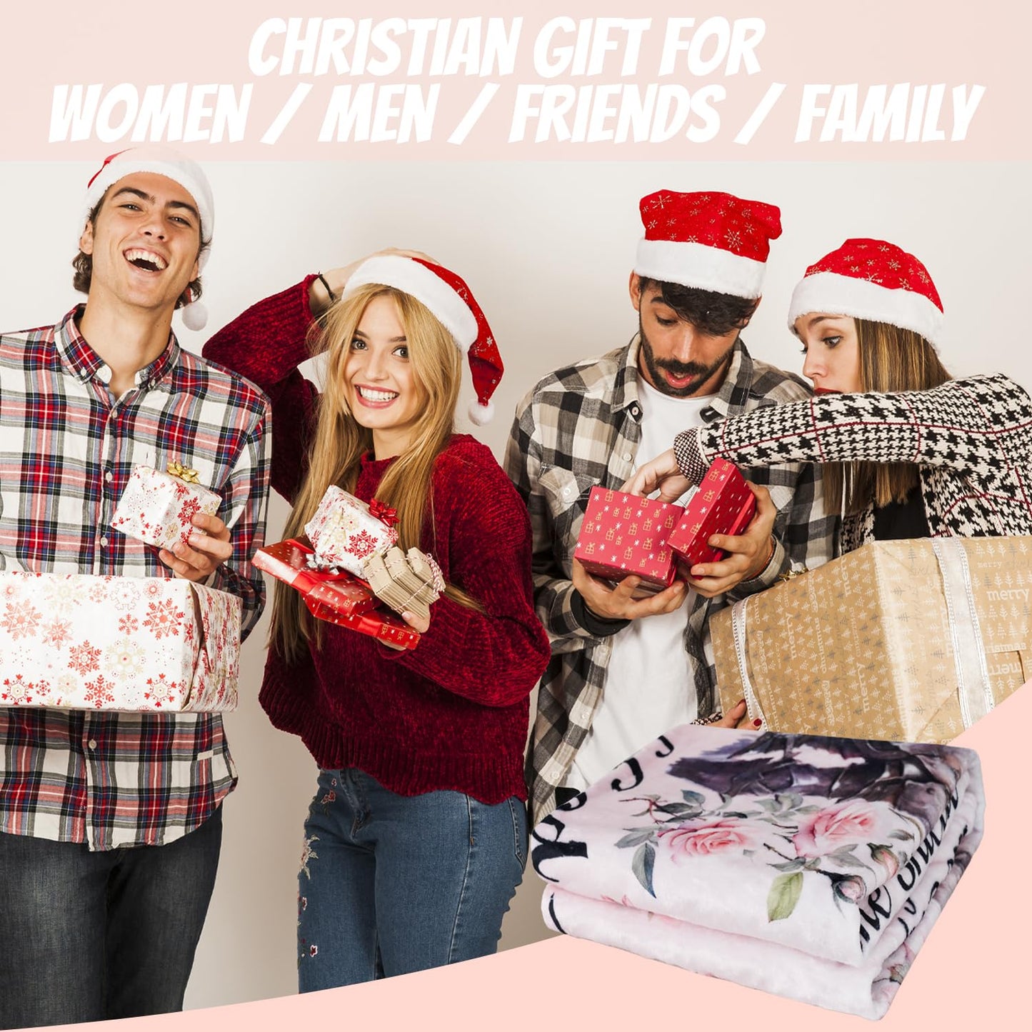 solid can Christian Gifts for Women Throw Blankets 60"x50" The Whole Armor of God Blanket Baptism Gifts Inspirational Religious Faith Bible Verse Gift