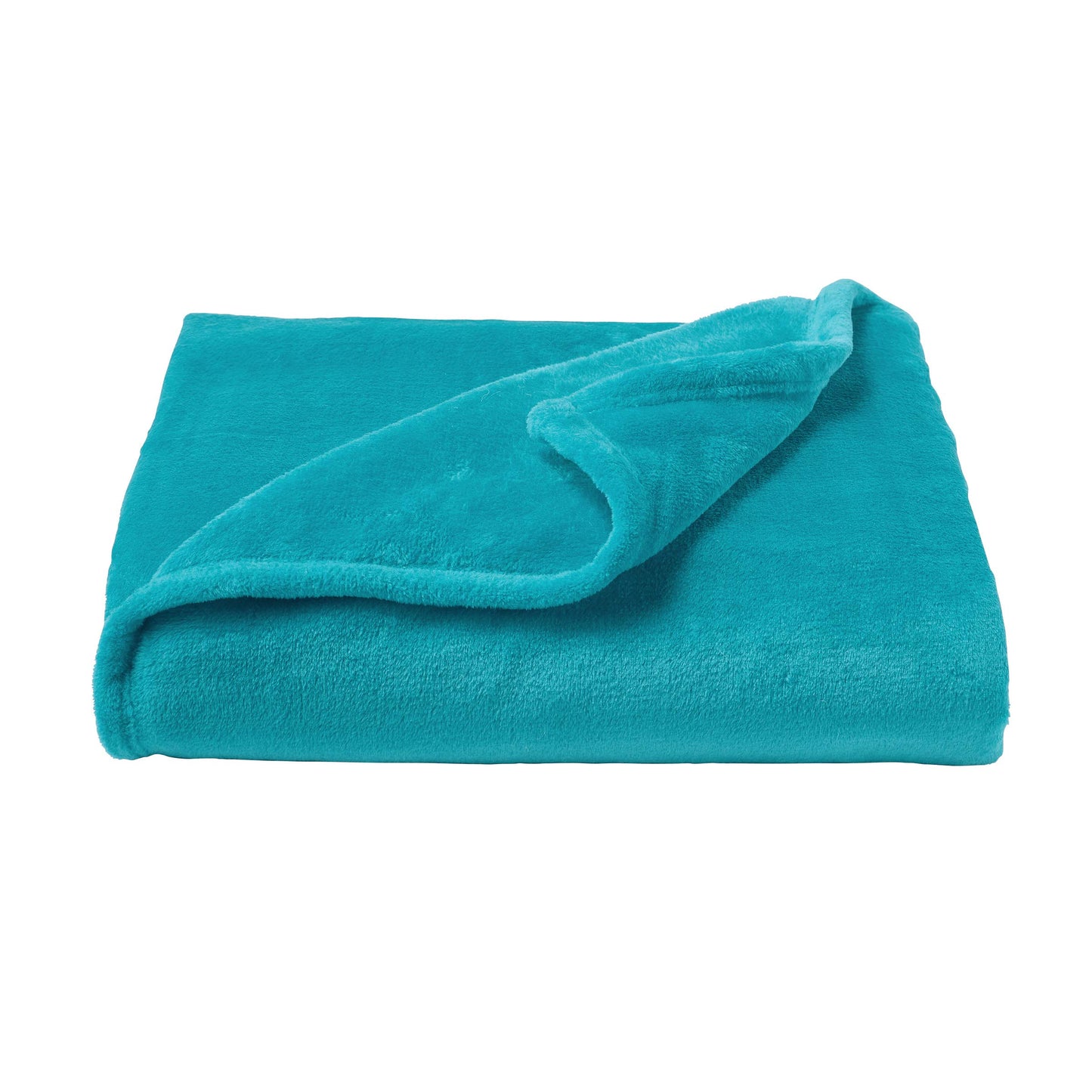 Lavish Home Velvet Throw – Oversized Microfiber Velvet Solid Polyester Throw Blanket – Breathable and Machine Washable in Lagoon Green