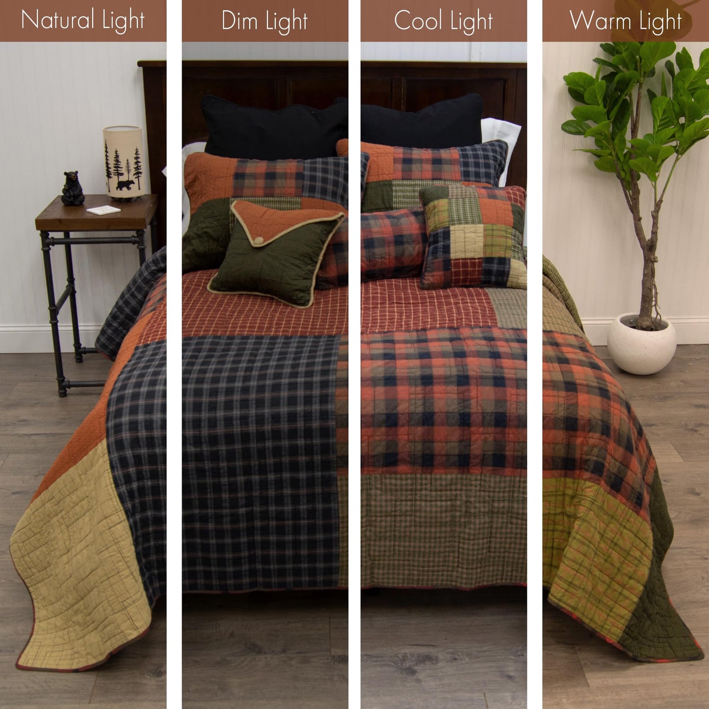Donna Sharp Cotton King Quilt - Woodland Square Lodge
