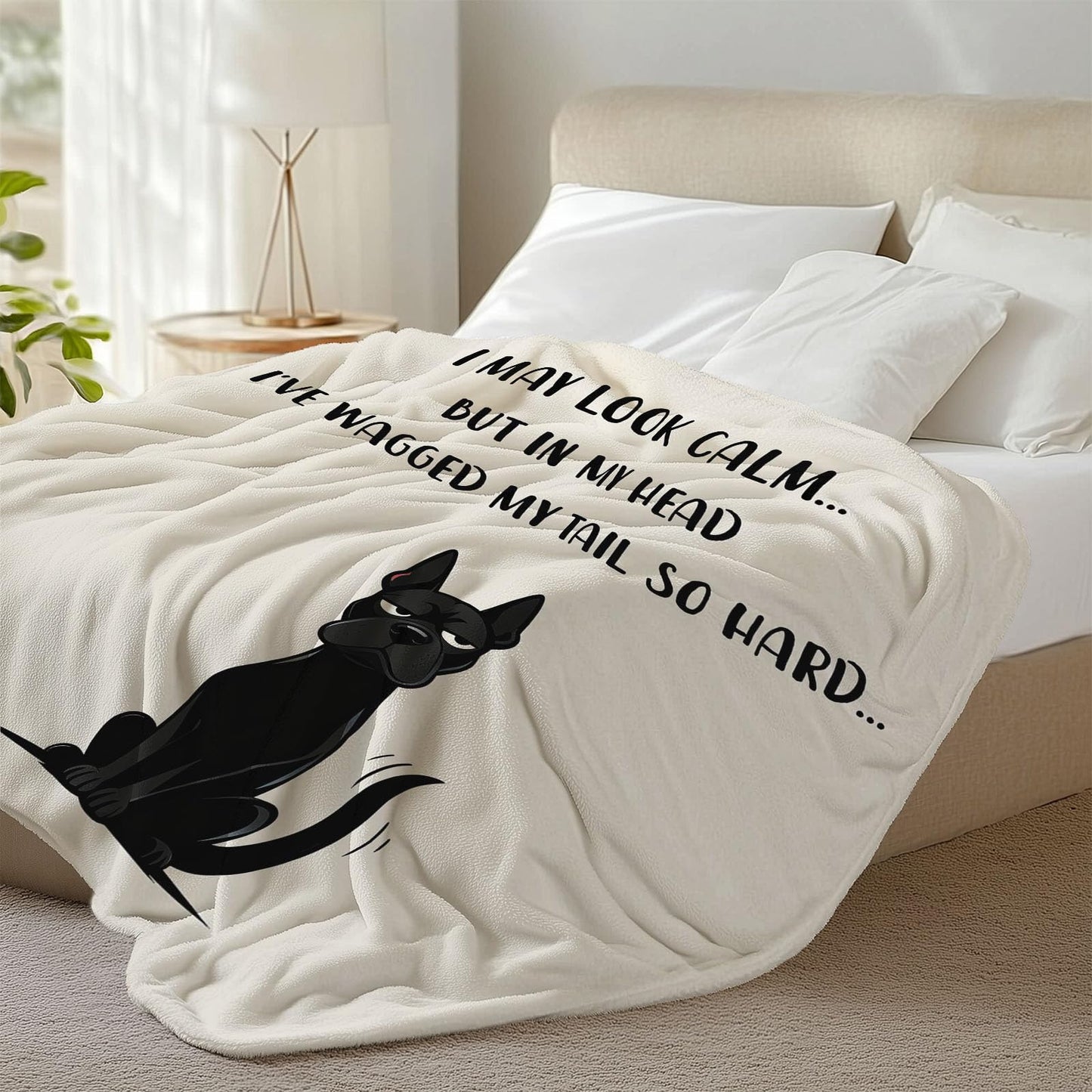 keepitcozi Funny Bull Terrier Gifts Blanket for Adult Kids, Unique Best Friend Birthday for Women Men, Gag Gift, Relaxation Stress Relief Gifts for Cowoker, Quirky Home Decor for Dog Lovers 50"x60"