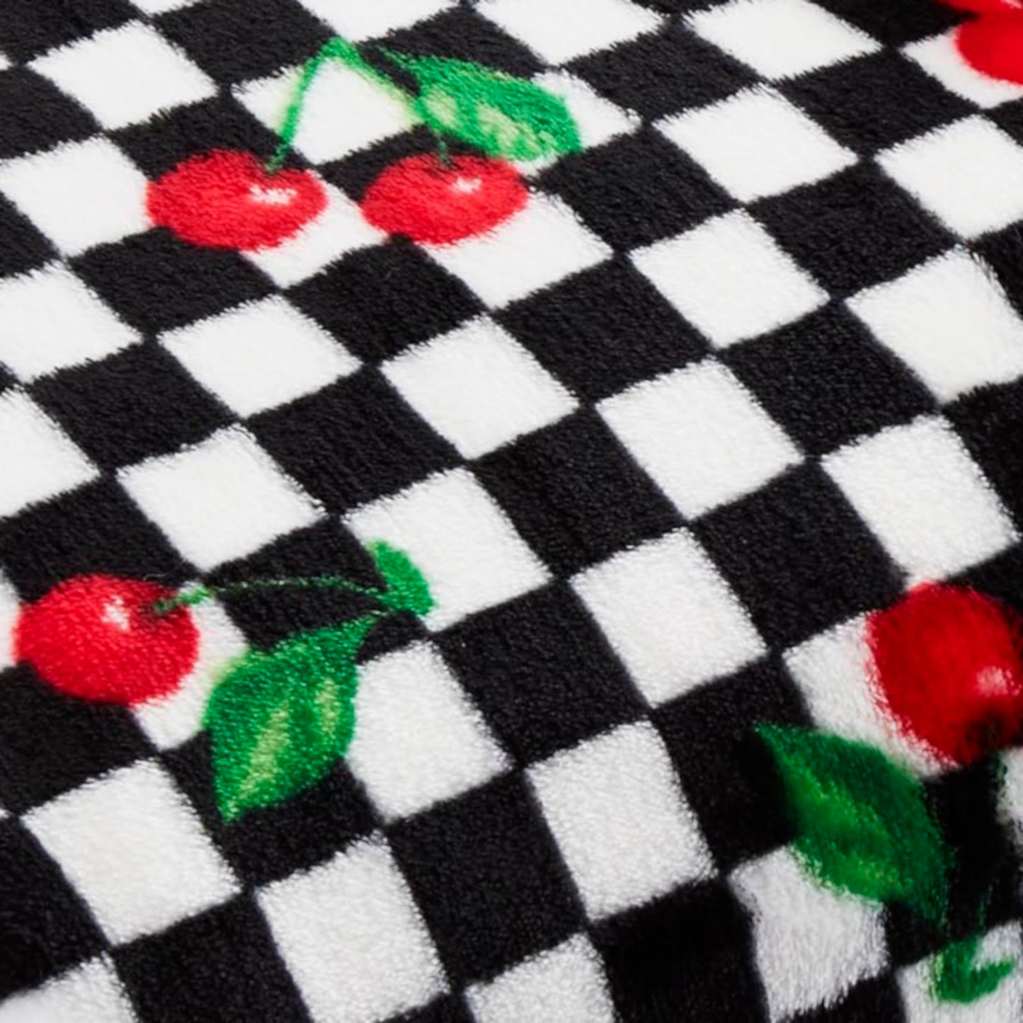 Betsey Johnson - Oversized Throw Blanket 50x70, Ultra-Soft Plush Bedding for Couch or Bed, Cozy & Lightweight, Soft Blanket with Cherry Checker Print (Red)