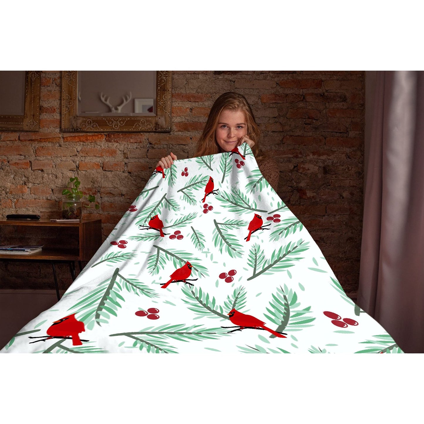 Softerhug Blanket Christmas Soft Cozy Throw Lightweight Microplush Blankets for Couch Bed Sofa All Season Warm-50"x40" Small for Kids