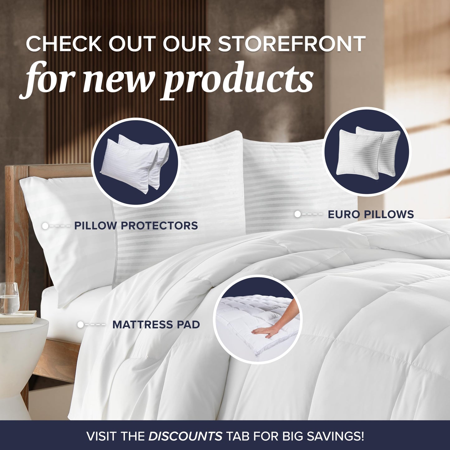 Beckham Hotel Collection Mattress Protector — Hotel-Grade Cotton Blend, Silent Waterproof Protection, Low-Profile Design That Preserves Mattress Feel, Twin