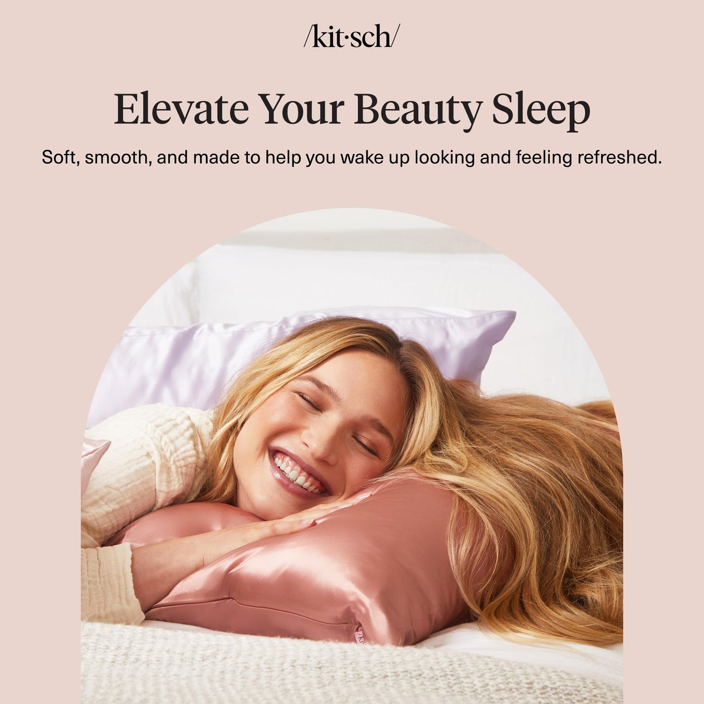 Kitsch Satin Pillowcase with Zipper for Hair & Skin - Softer Than Silk Pillow Cases, Smooth Cooling Satin Pillow Case, Wrinkle-Free, Machine Washable, Pillow Cases Standard Size 19x26 - Terracotta