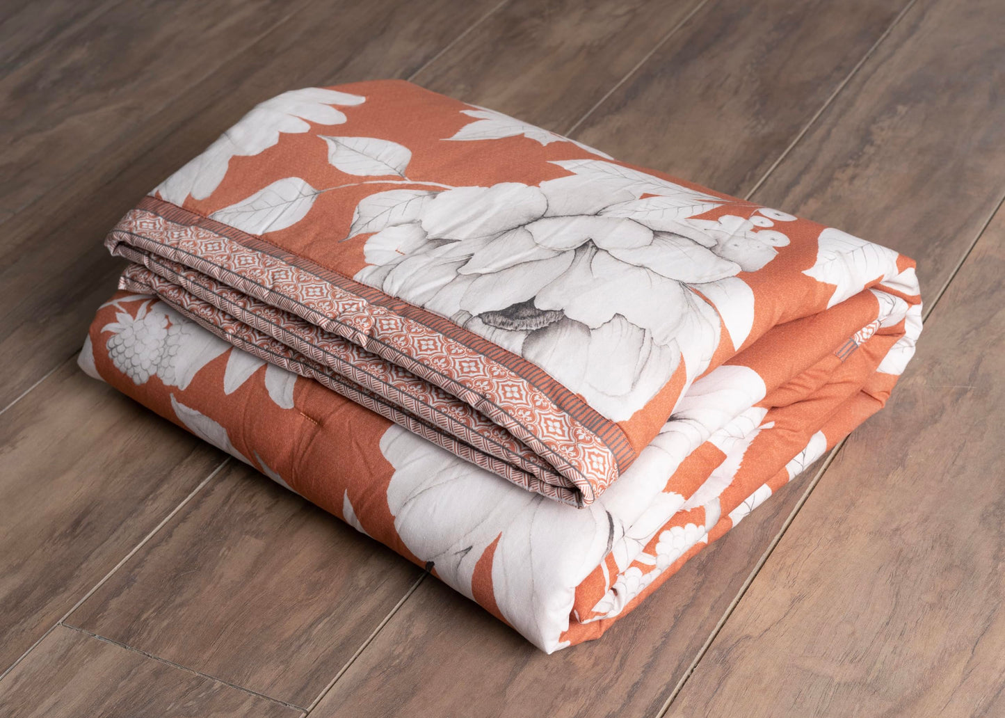Maison d' Hermine Throw Blanket for Couch Lightweight Soft Warm Breathable Cotton Throw Blankets for Bed Girls Boys Women Men Gifts Room Spring Summer (Pretty Autumn - Langoustino, 60" X 80")