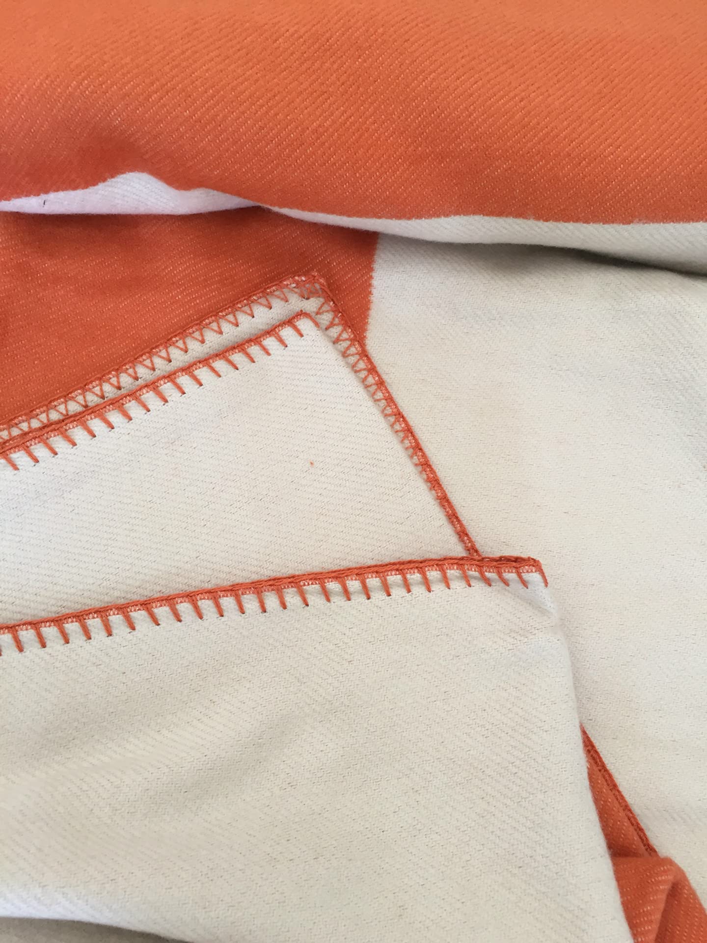 Fcteap h Blanket Soft Throw Blanket Faux Fleece Cashmere Plaid Warm Shawl Thick Knitted Plush Cozy Comfy for Women Throw Blanket for Sofa Couch Bed Queen King Size 55x66 in (Red Orange)