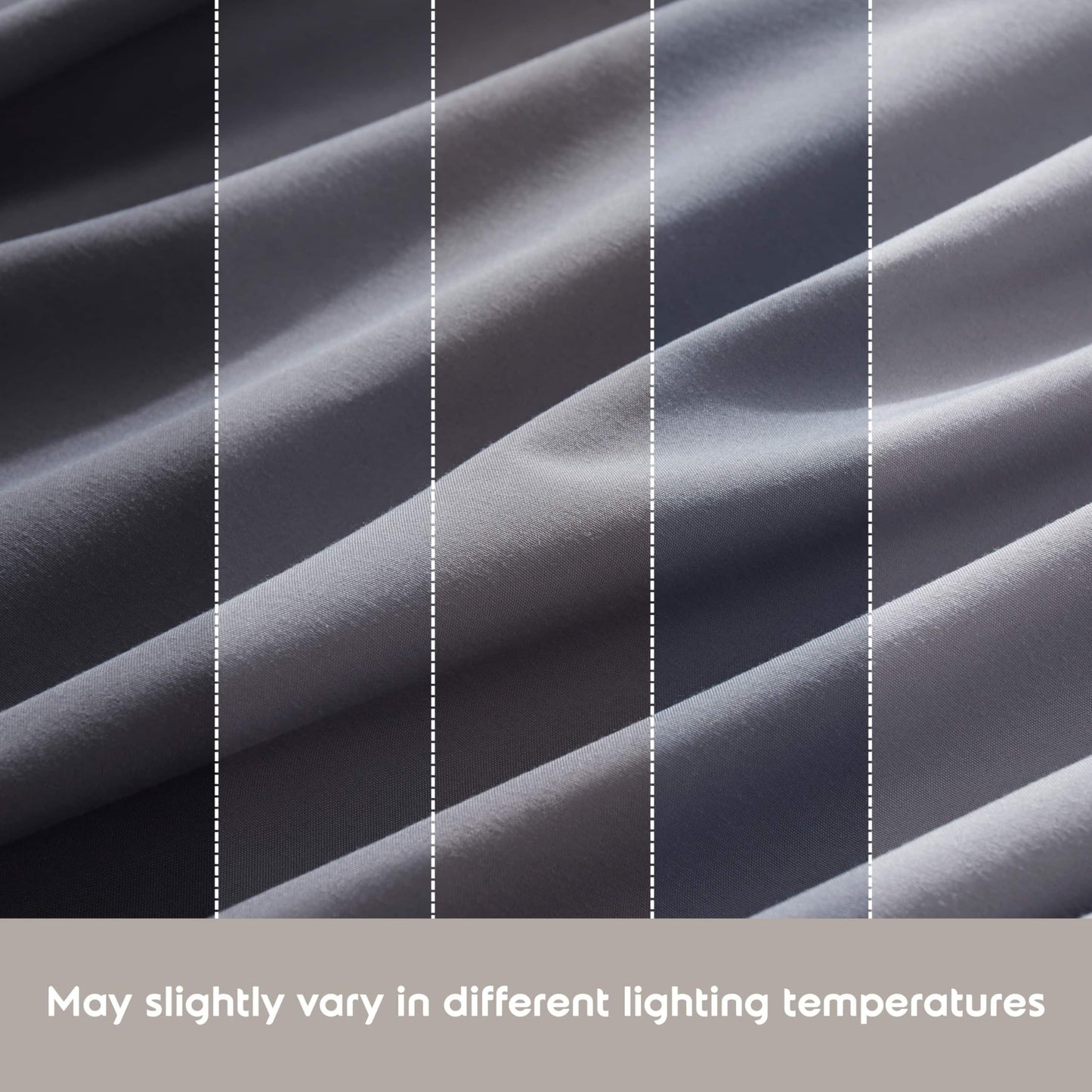Nestl Extra Deep Cal King Sheet Set - 6 Piece Breathable & Cooling Sheets - Hotel Luxury Bedding Set w/18-24 Inch Deep Pockets - Easy & Secure Fit - Super Soft, Wrinkle Free & Comfy - Dark Gray