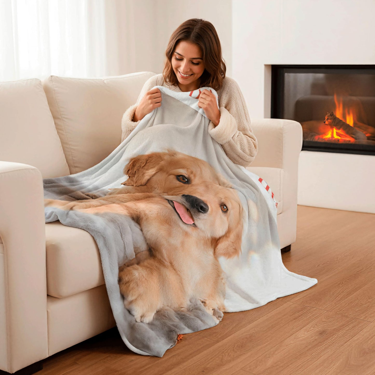 PTXilian Custom Blanket Personalized Throw Blanket with Picture