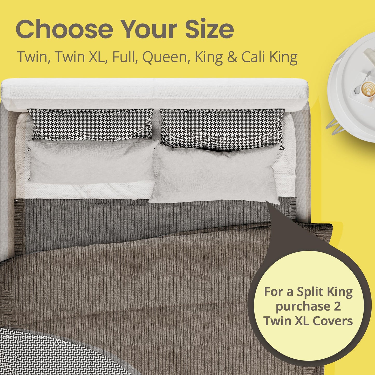 SafeRest Waterproof Mattress Protector Twin Size – Absorbent Breathable Soft Fitted Bed Cover with 18" Deep Stretchable Pockets – Machine Washable Twin Mattress Cover