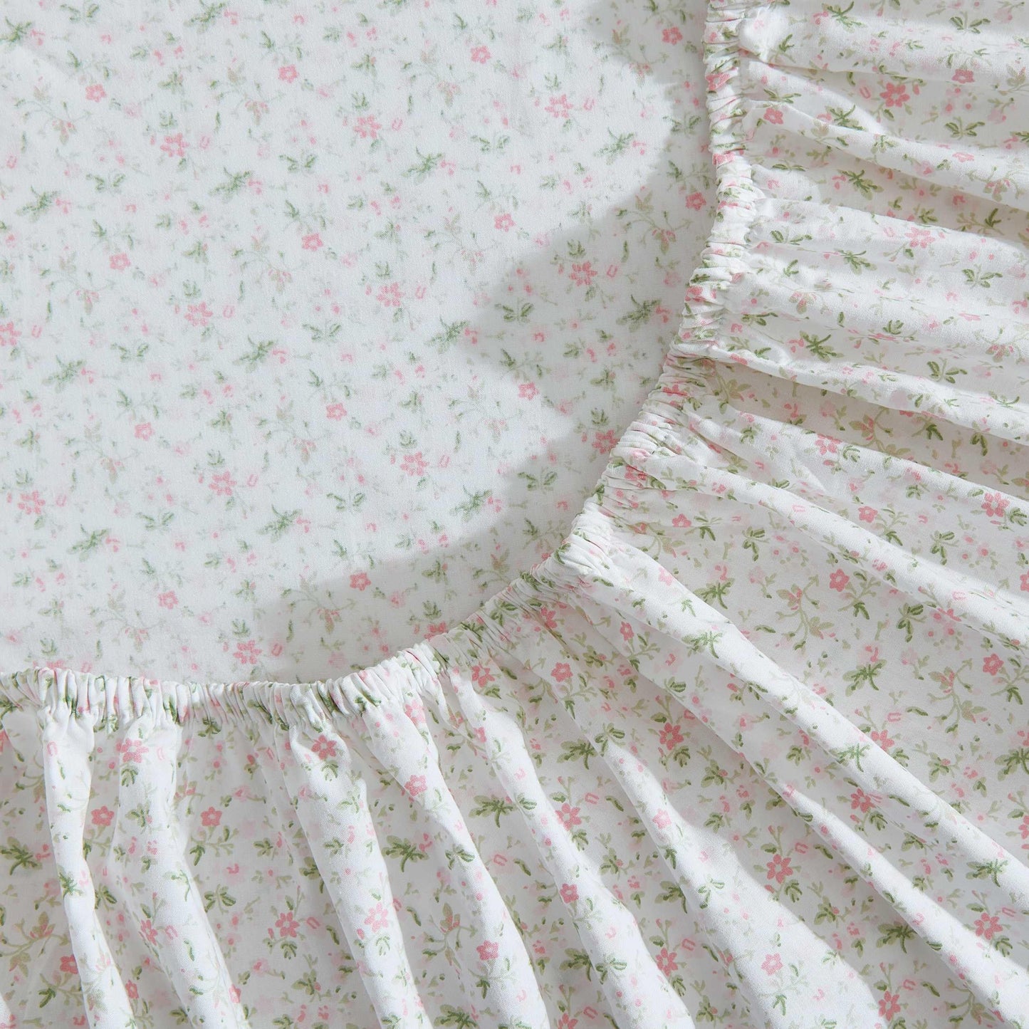 Laura Ashley - King Sheets, Cotton Percale Bedding Set, Lightweight & Breathable Home Decor (Evie Pink, King)