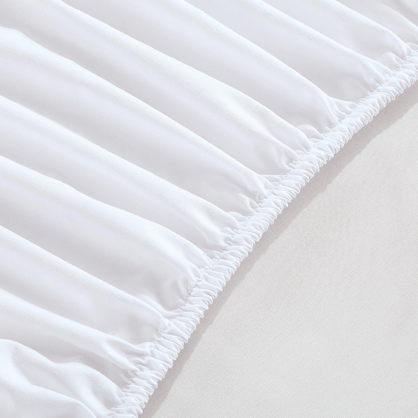 Elegant Comfort 1500 Premium Hotel Quality 18-24 Inches Deep - Extra Deep Pocket Single Fitted Sheet for High Mattress, Luxury and Softest, Smart Pocket - Wrinkle Free, King, White