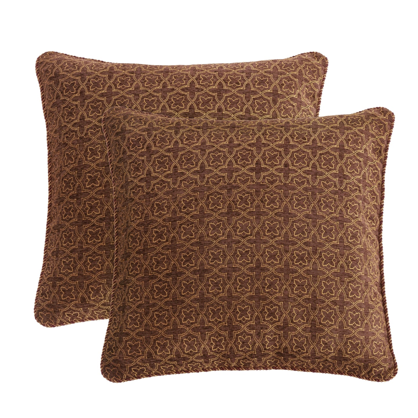 Loom and Mill 9-Piece Jacquard Luxury Traditional Patchwork Comforter Sets, Ultra Soft Bedding with Euro Shams, Bedskirt, Filled Decorative Pillow for Home (Loong, King),Red Gold