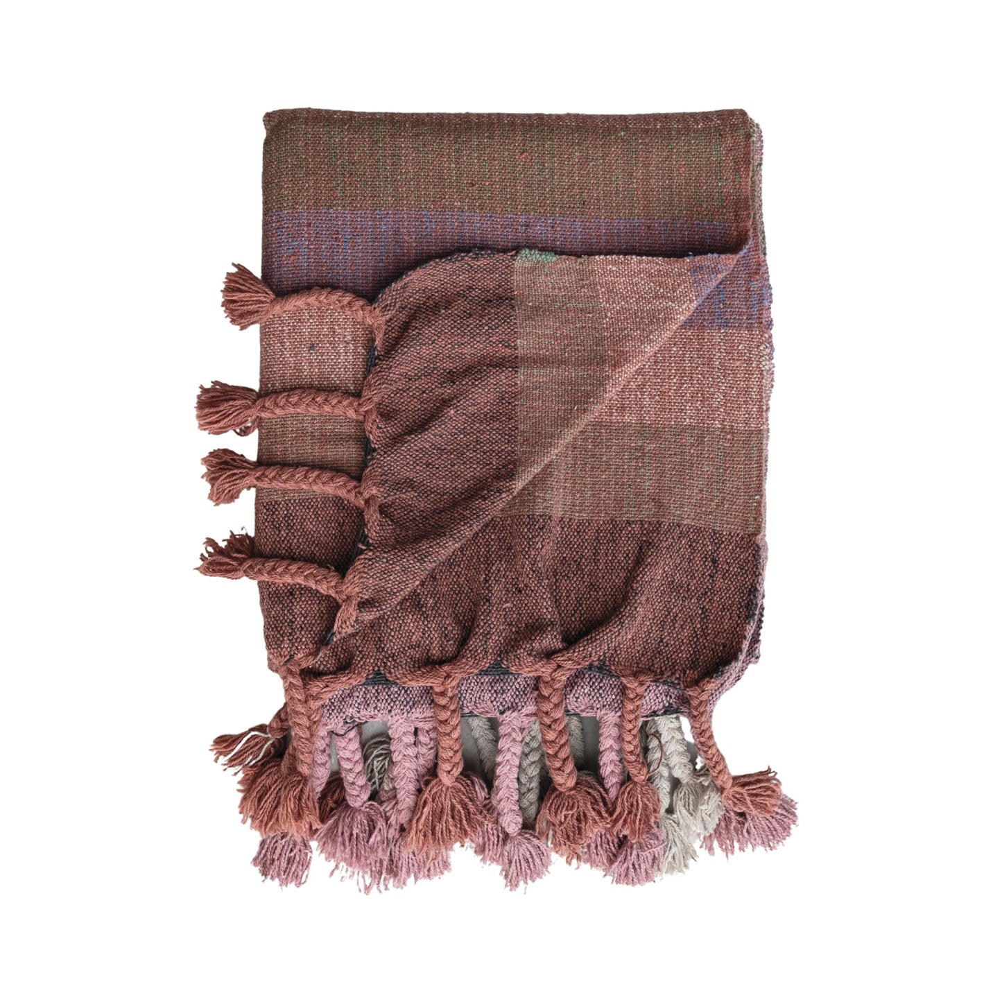 Bloomingville Terra Harmony Woven Throw, Multicolor