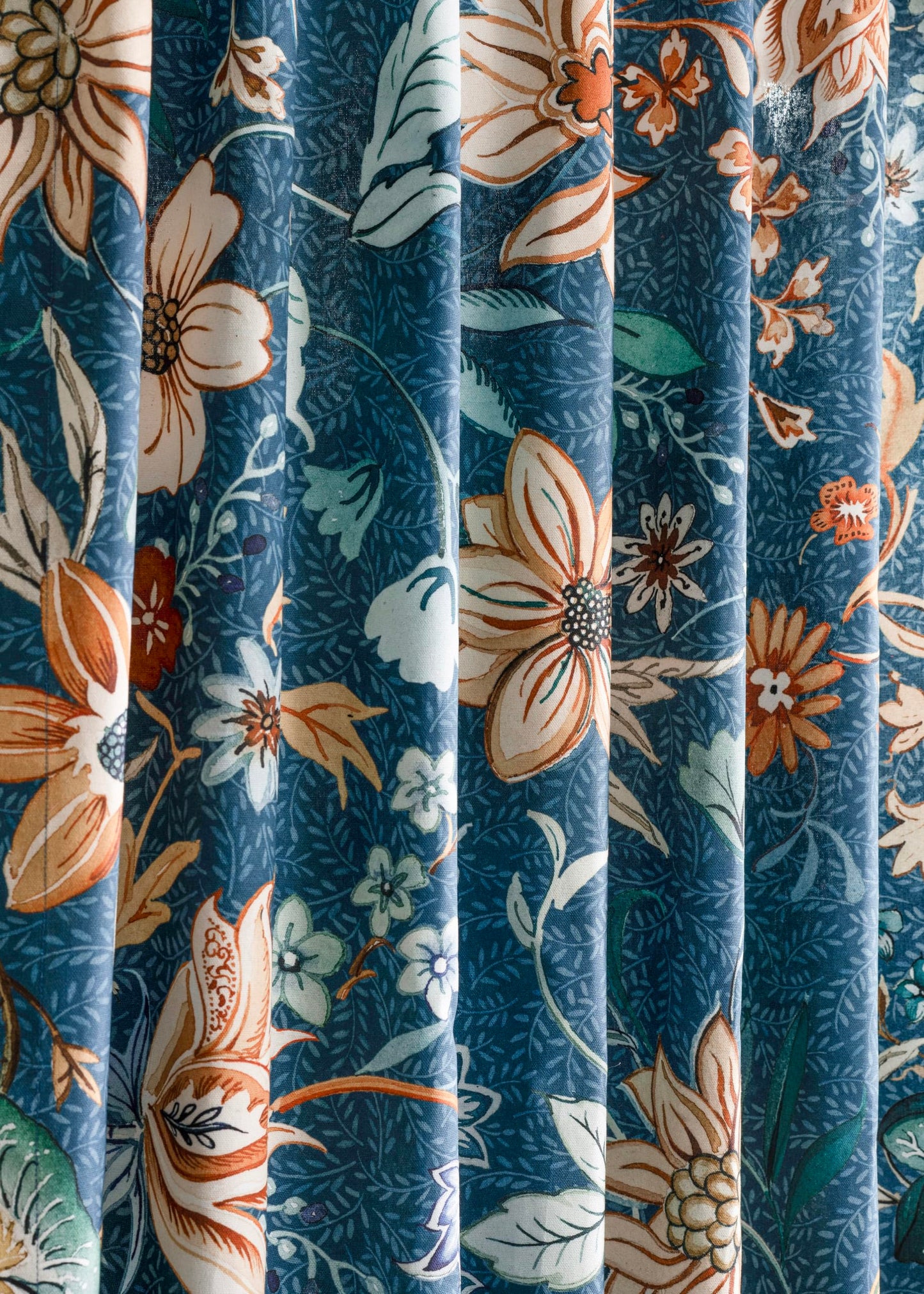 Maison d' Hermine Curtains for Living Room 100% Cotton 96 inch Length One Panel Light Filtering Curtains for Windows with Rod and Loop Pockets (Luxury Loft - Dark Teal, 50" W x 96" L)
