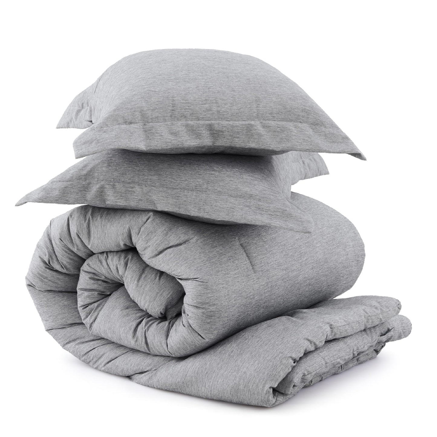Bedsure Oversized King Comforter Set - Grey Soft Bedding for All Seasons, Cationic Dyed Bed Set, 3 Pieces, 1 Oversized King Size Comforter (120"x98") and 2 Pillow Shams (20"x36"+2")
