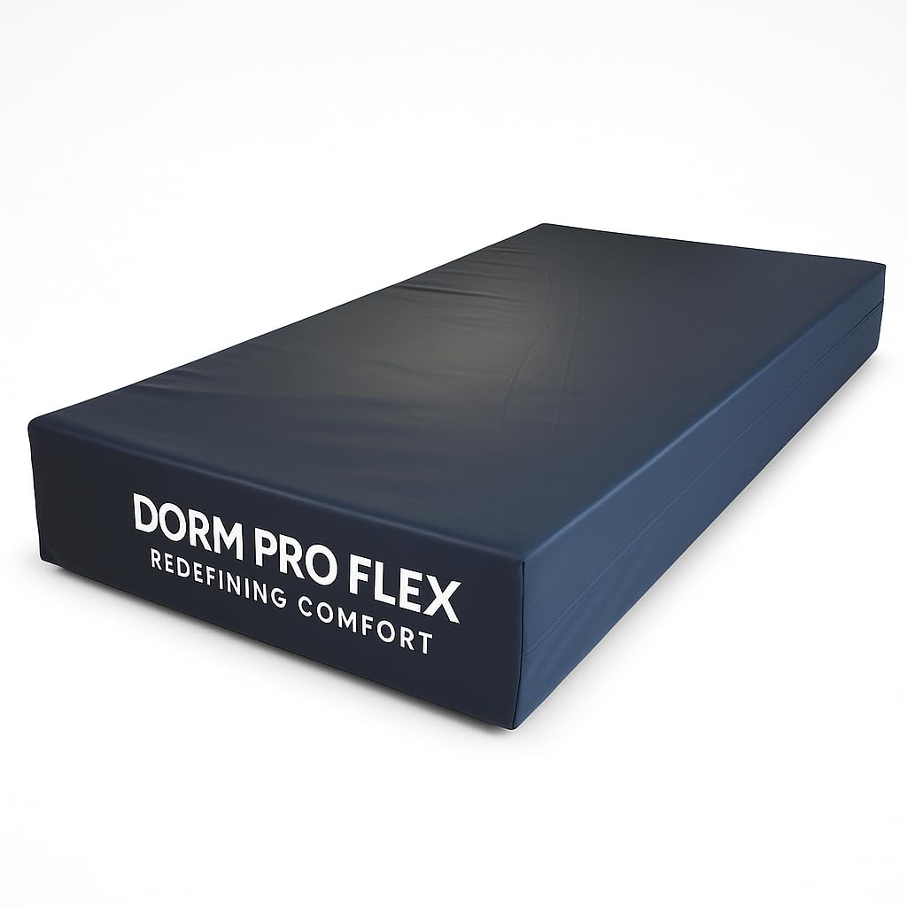 Ottomanson 8 Inch Twin XL Dorm Mattress – Waterproof, Flippable, & Meets U.S. Flammability Standards – Ideal for Dorms, Hotels & Nursing Homes