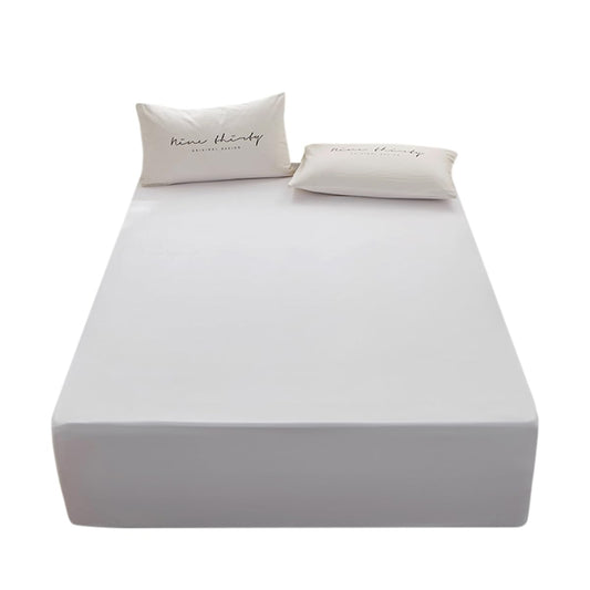 Rushrushlulu Bedding Queen Size Fitted Sheet Only- Bottom Mattress Fitted Sheet-Fits 15inches Deep Mattress Pocket -Soft and Microfibe-Shrinkage and Fade Resistantr-Easy Care-White