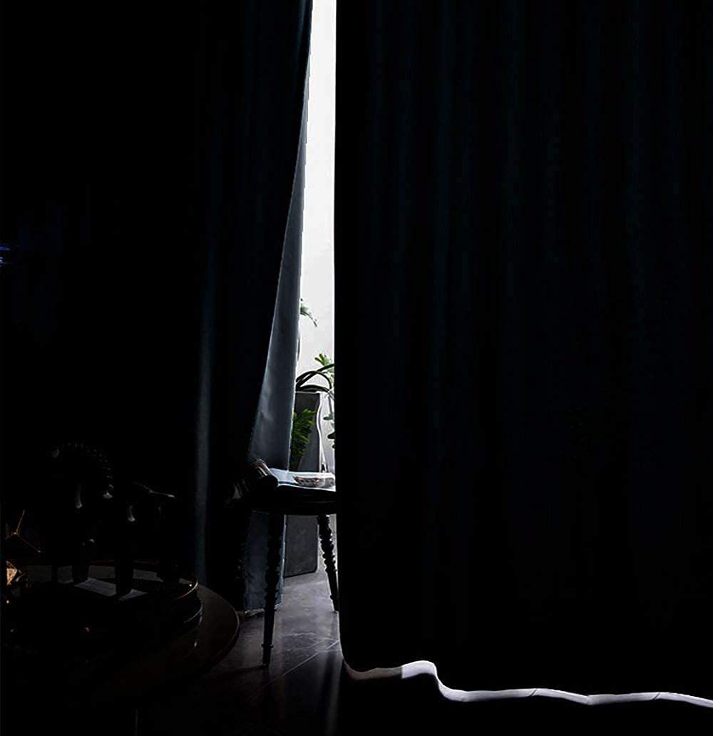 always4u 100% Blackout Soft Velvet Curtains for Bedroom Living Room Thermal Energy Saving 108 Inches Long Luxury Gold Foil Print Drapes 2 Panels Yellow