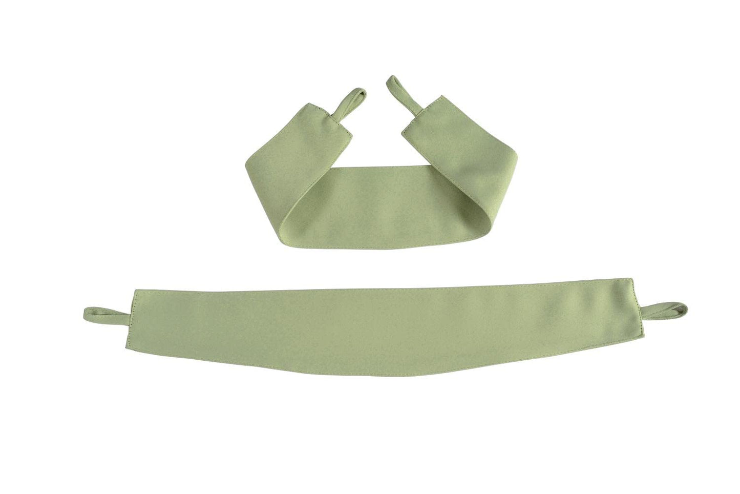 MIUCO 1 Pair Thermal Insulated Grommet 52-Inch-by-63-Inch Blackout Window Curtain Panels with 2 Tie Backs, Sage