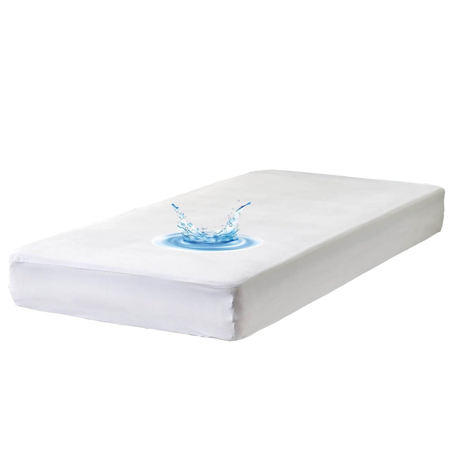 Waterproof Twin Mattress Protector Ultra Soft Smooth Top Fitted Matressprotector Cover with Stretchy Pocket