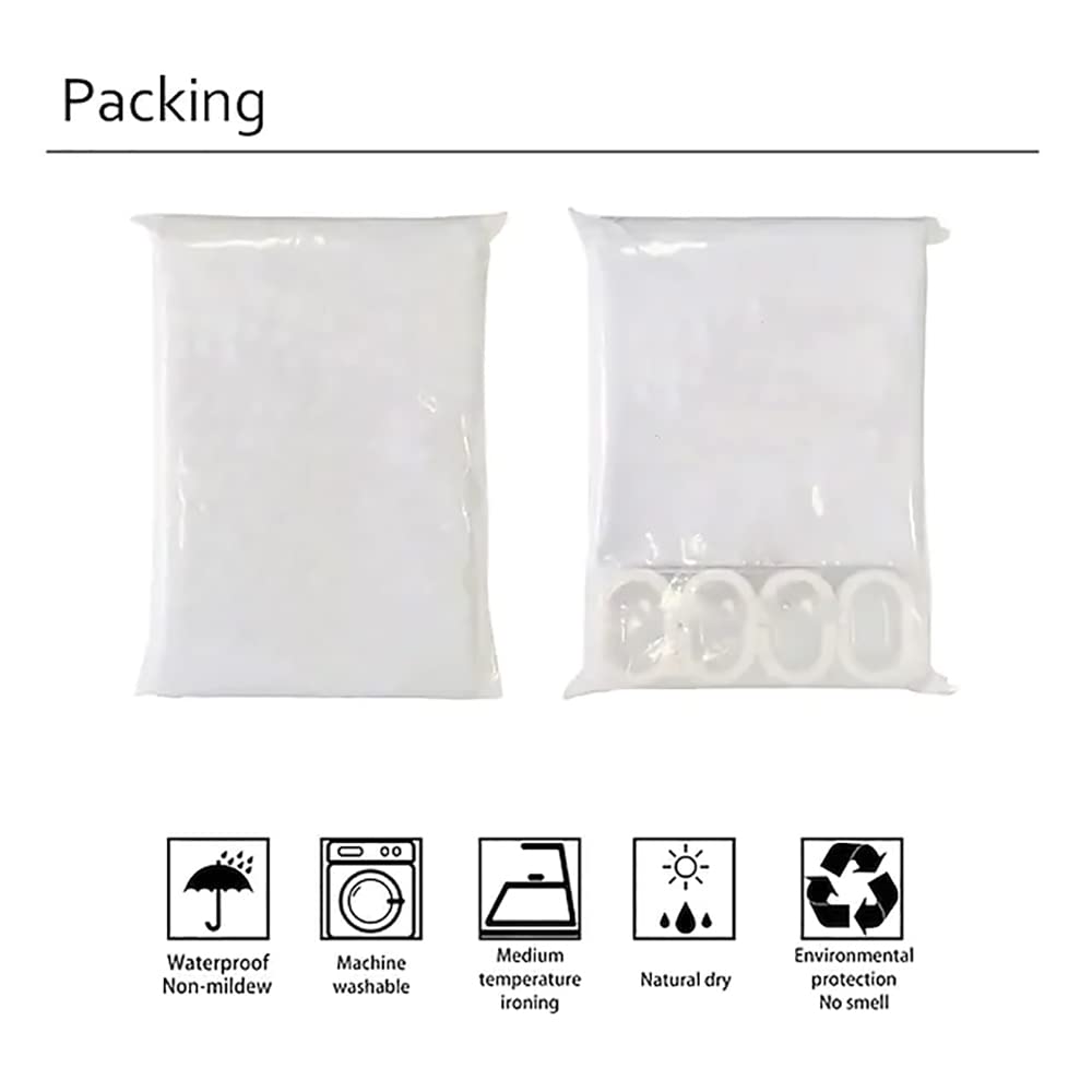 LYFANS Shower Curtains Waterproof Polyester Fabric,Large Width Bright Partition Curtain with Waterfall Pool Print,Shower Curtain Liner for Bathtub Bathroom with 12 White Hooks （72 x72 inches）