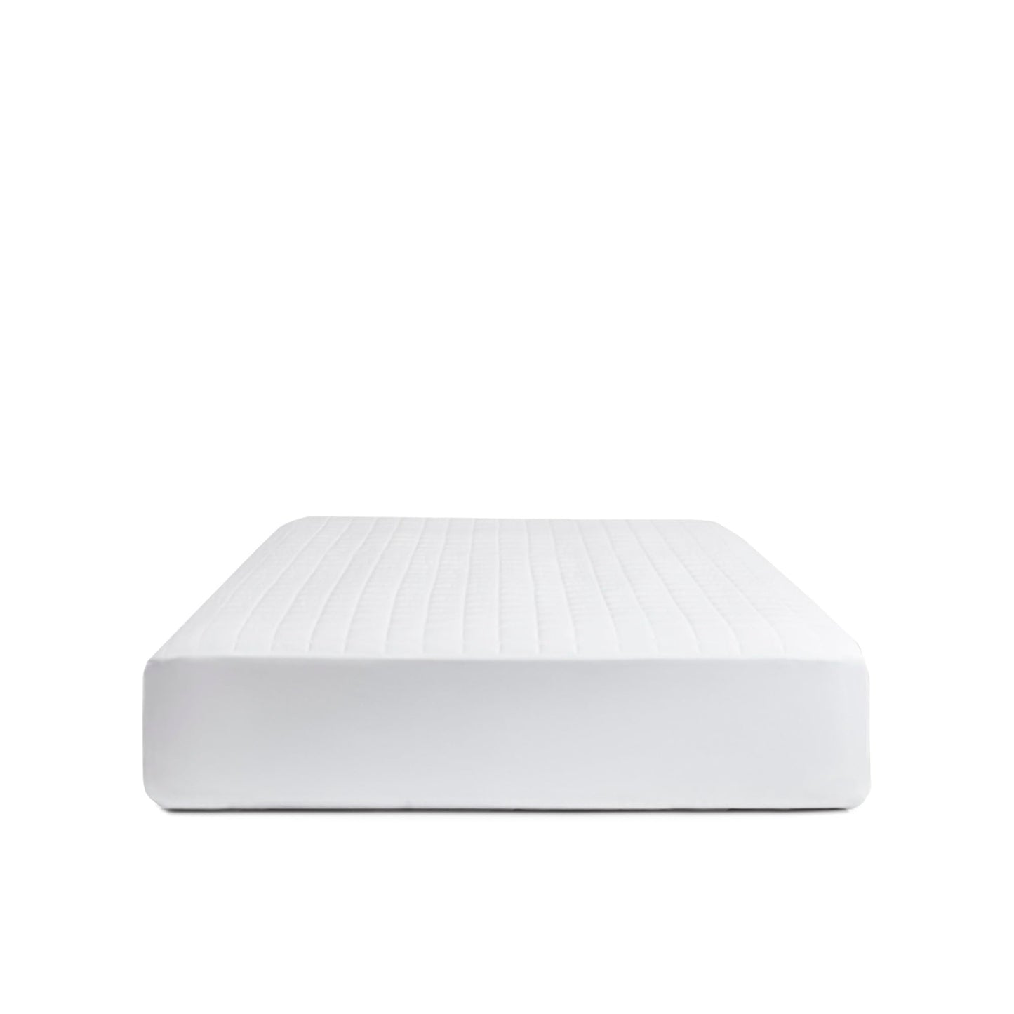 Boll & Branch Mattress Protector - King Size, White Cover - 1 Fitted Protector Included -Padded Fill, Soft, and Breathable - Hypoallergenic and Safe for Sensitive Skin