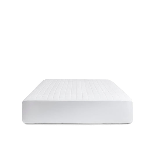 Boll & Branch Mattress Protector - King Size, White Cover - 1 Fitted Protector Included -Padded Fill, Soft, and Breathable - Hypoallergenic and Safe for Sensitive Skin