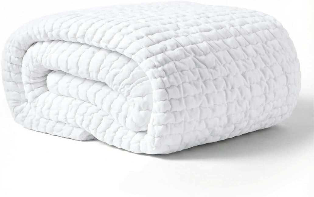 PAULATO BY GA.I.CO Twin Waterproof Mattress Protector – Fitted Sheet Style, Breathable & Noiseless, Deep Pocket Up to 19”, Soft Polyester Mattress Cover (Twin)