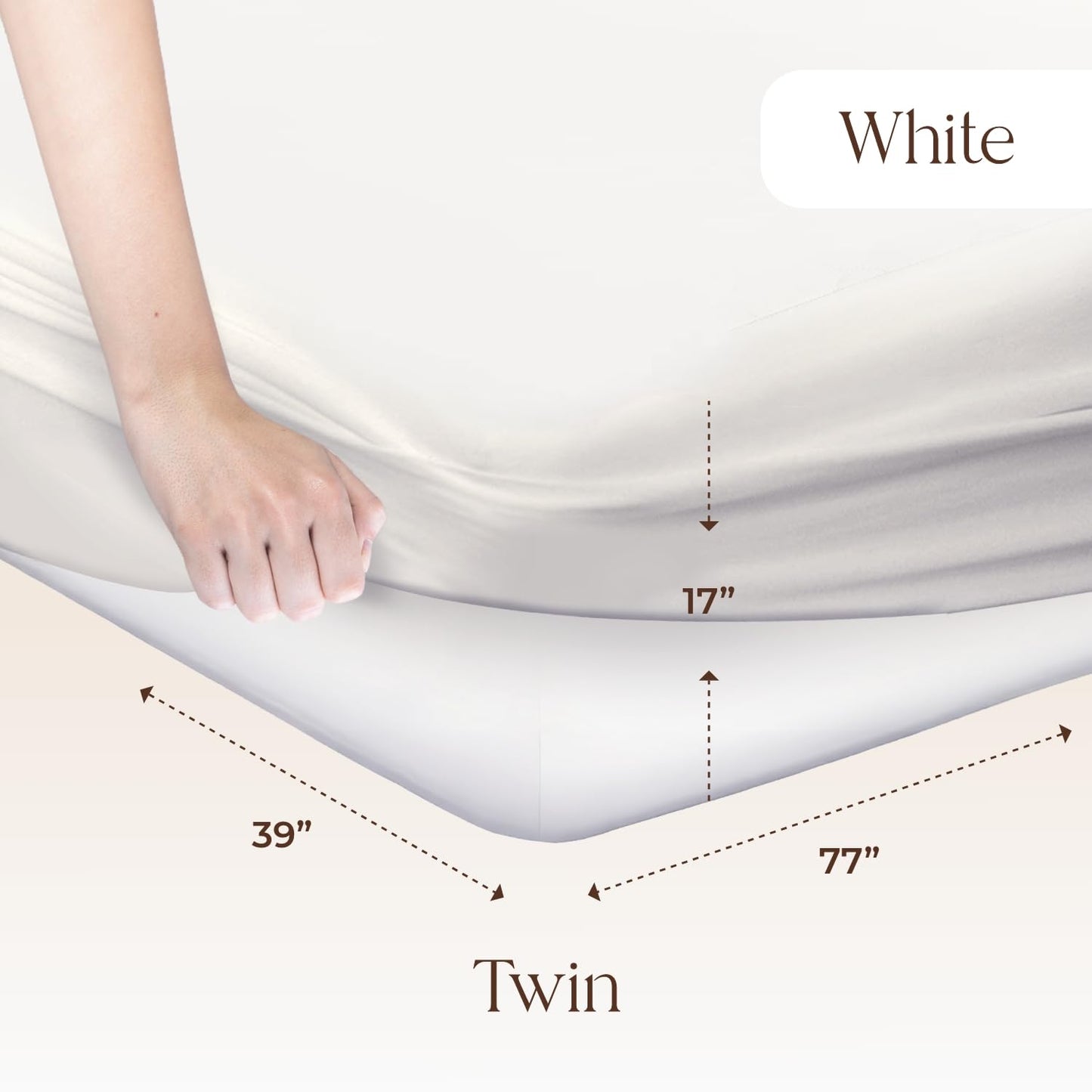 Organic Waterproof Mattress Protector Twin Size - 100% Waterproof Mattress Pad with Extra Soft Quiet & Breathable Triple Layer Protection - GOTS Certified Machine Washable Deep Pocket Design (Twin)