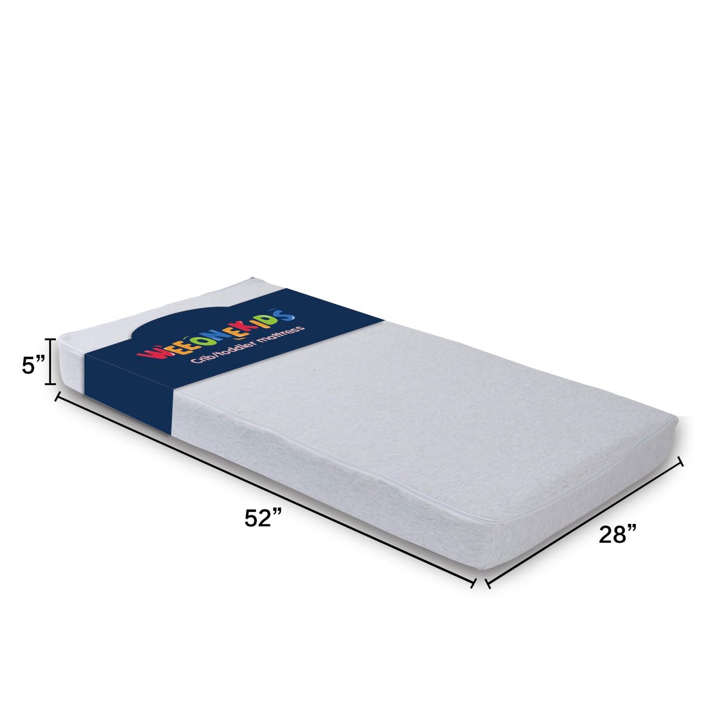weeonekids Toddler Bed Mattress Child Bed Mattress for Kids Standard Crib Size Mattress, 100% Memory Foam (Mattress)