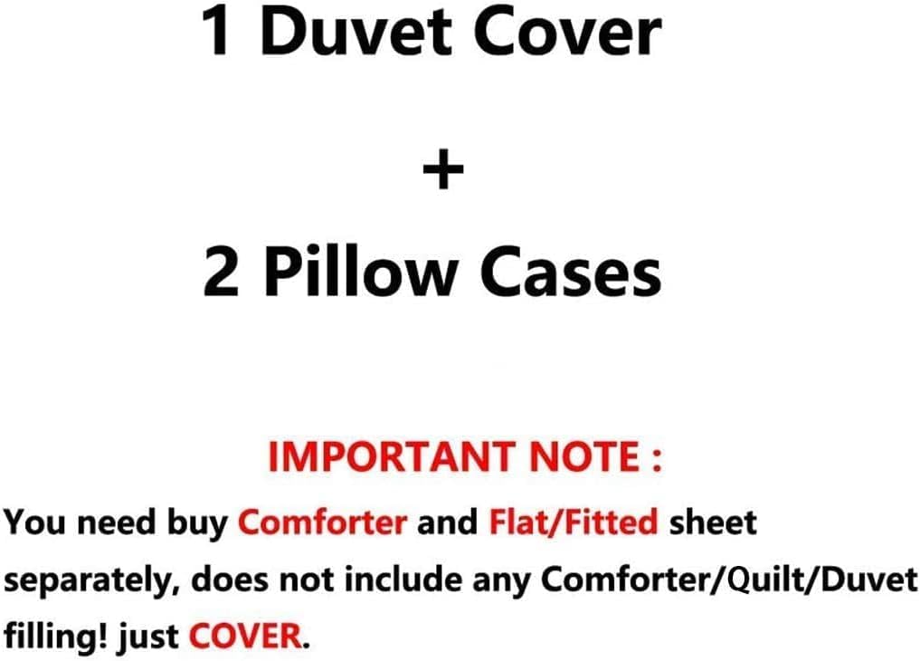 Anime Cartoon Duvet Cover Set Twin Size, 3 Pieces Bedding Set for Boys Girls, Soft Microfiber Kids Duvet Cover with 2 Pillowcases, Bedding Duvet Cover Set for Kid Bedroom Decor