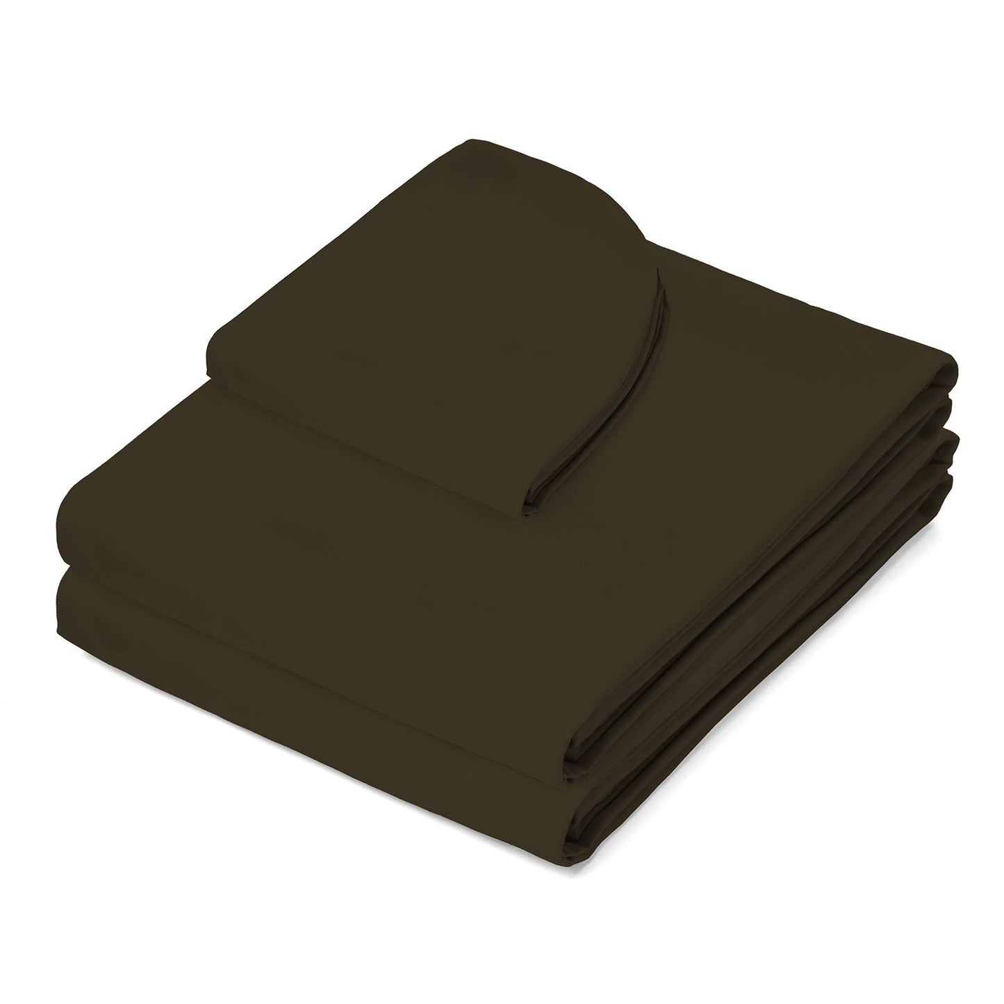 Saloniture 3-Piece Microfiber Massage Table Sheet Set - Premium Facial Bed Cover - Includes Flat and Fitted Sheets with Face Cradle Cover - Chocolate Brown
