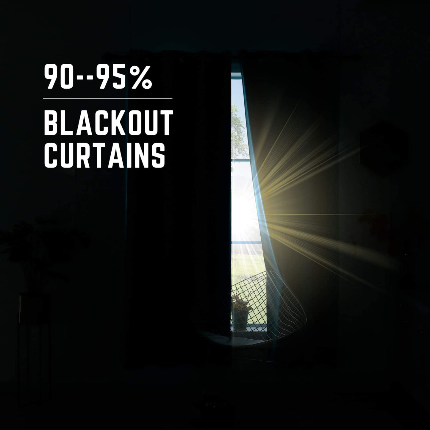 Geometric Curtains 2 Panels - Geometric Blackout Curtains for Bedroom Living Room, Abstract Curtains & Home Decor, Modern Window Curtains & Drapes, 72 Inch Curtains 2 Panel Set