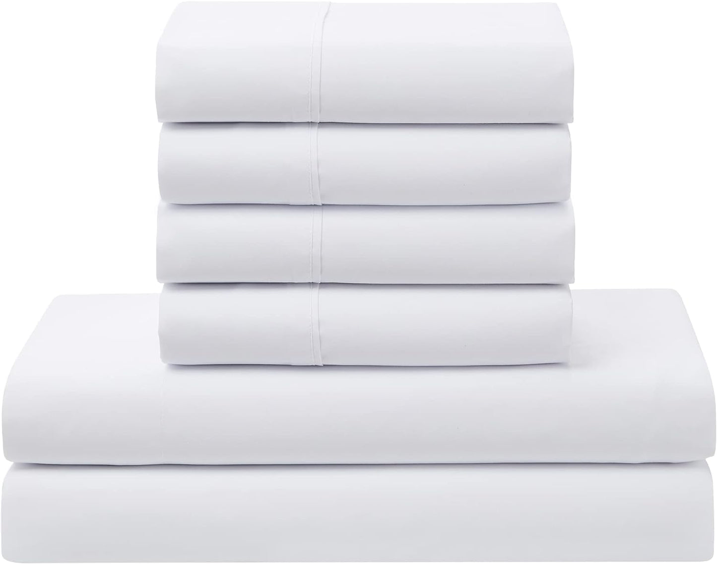 5 Piece Comforter Set Bed in a Bag Buffalo Check Christmas Print All Season Soft Down Alternative Bedding Comforter Set & Luxurious White Microfiber Bed Sheets, Twin, Buffalo Plaid Black/Gray