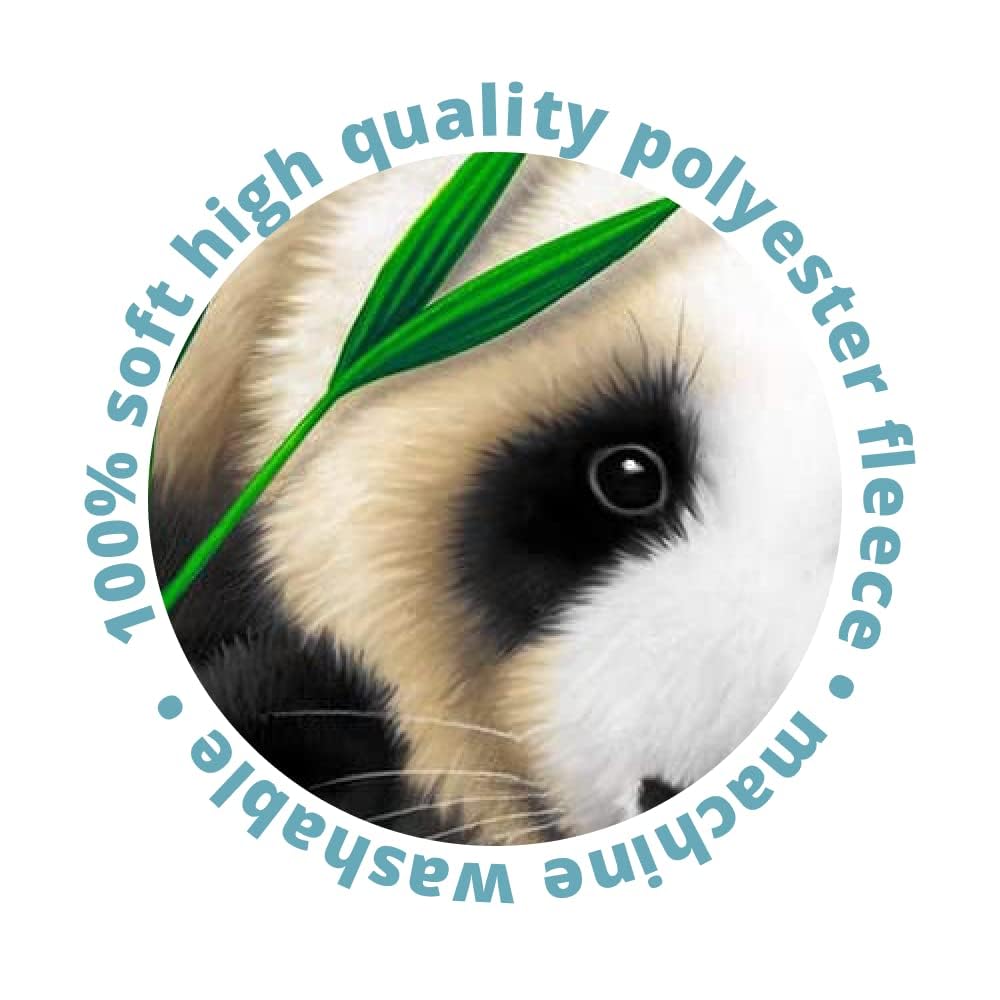 Dawhud Direct Precious Pandas Fleece Blanket for Bed, 75" x 90" Queen Size Panda Fleece Throw Blanket for Women, Men and Kids - Super Soft Plush Panda Blanket Throw