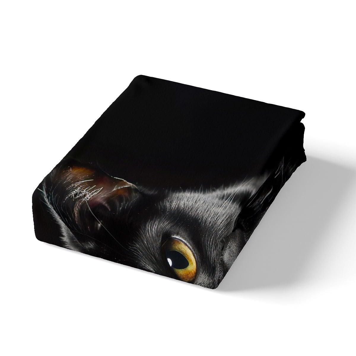 Cat Comforter Cover Pet Cats Pattern Bedding Set Cute Kitten Duvet Cover for Children Kids Boys Girls Lightweight Microfiber Mysterious Black Cat Bedspread Cover Decor 3Pcs Bedclothes Queen Size