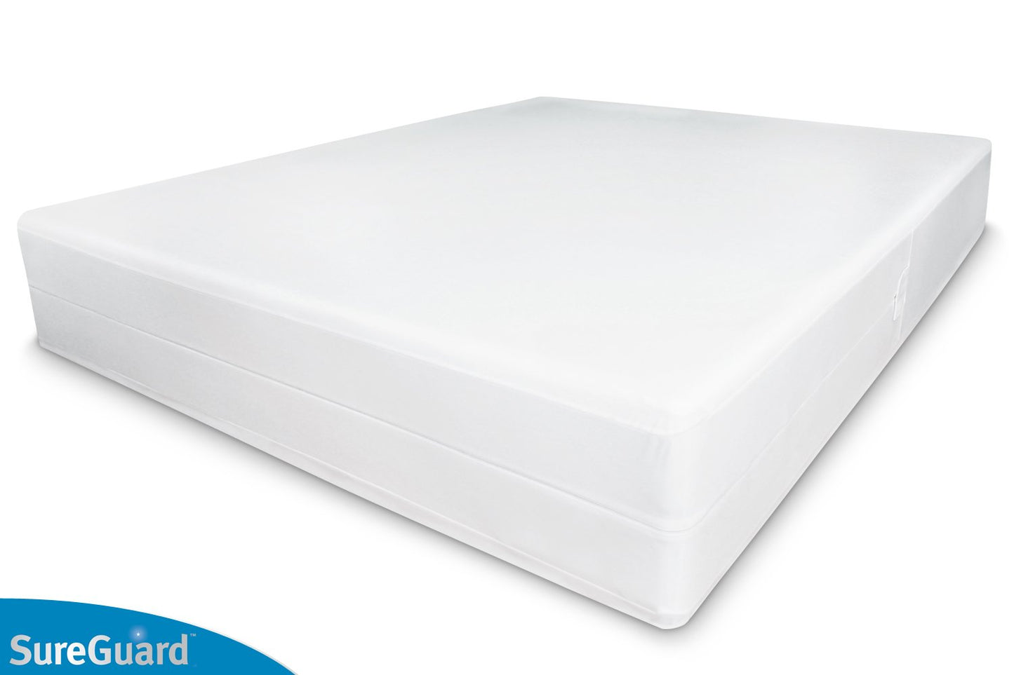 SureGuard Full Size Box Spring Encasement - 100% Waterproof, Bed Bug Proof, Hypoallergenic - Premium Zippered Six-Sided Cover