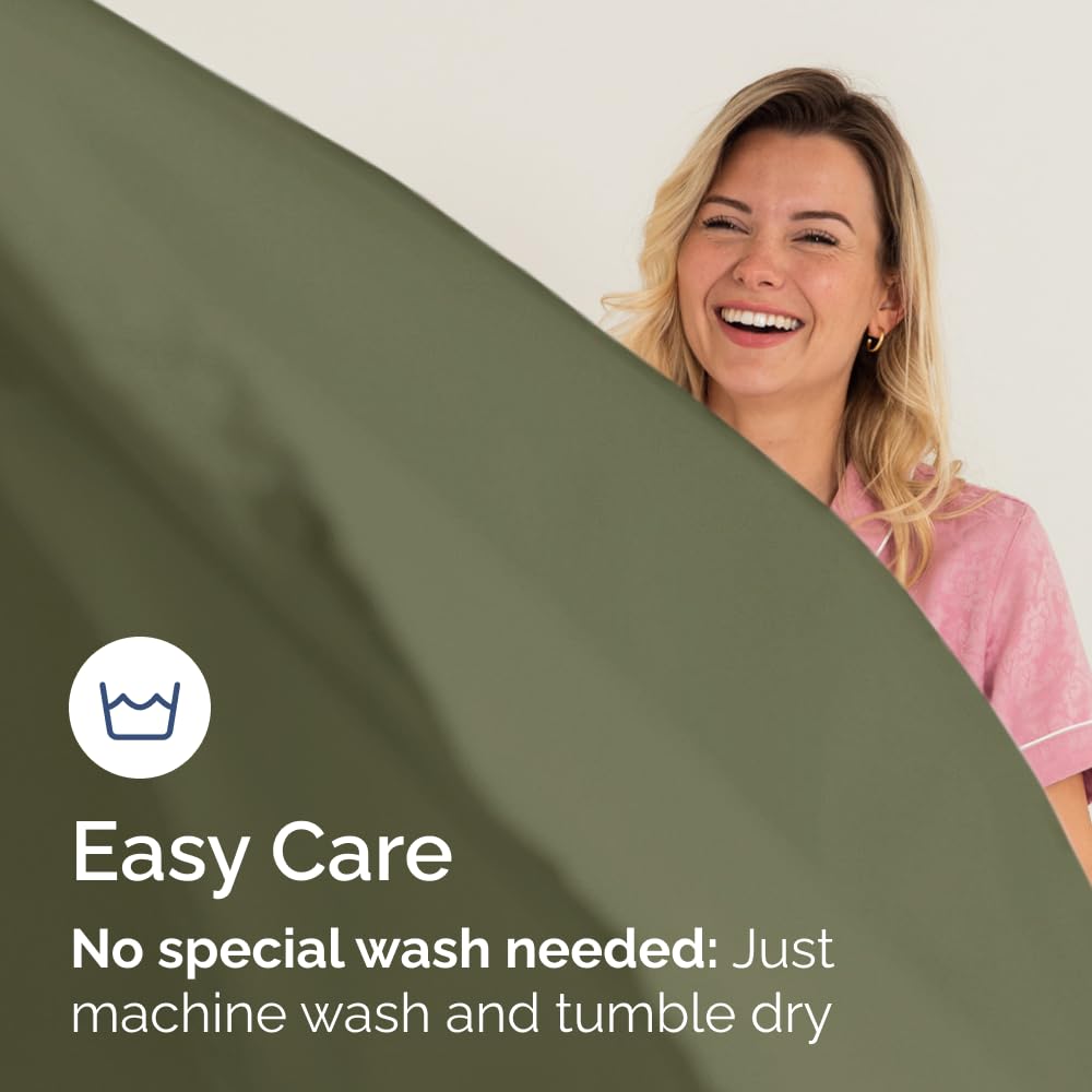 Full Size Fitted Bed Sheet - Pack of 2 Single Fitted Bottom Sheet Only - Fits Mattress Up To 16" Deep Pockets - Extra Soft, Cozy, Breathable & Cooling - Hotel Quality, Fade & Wrinkle Free - Sage Green