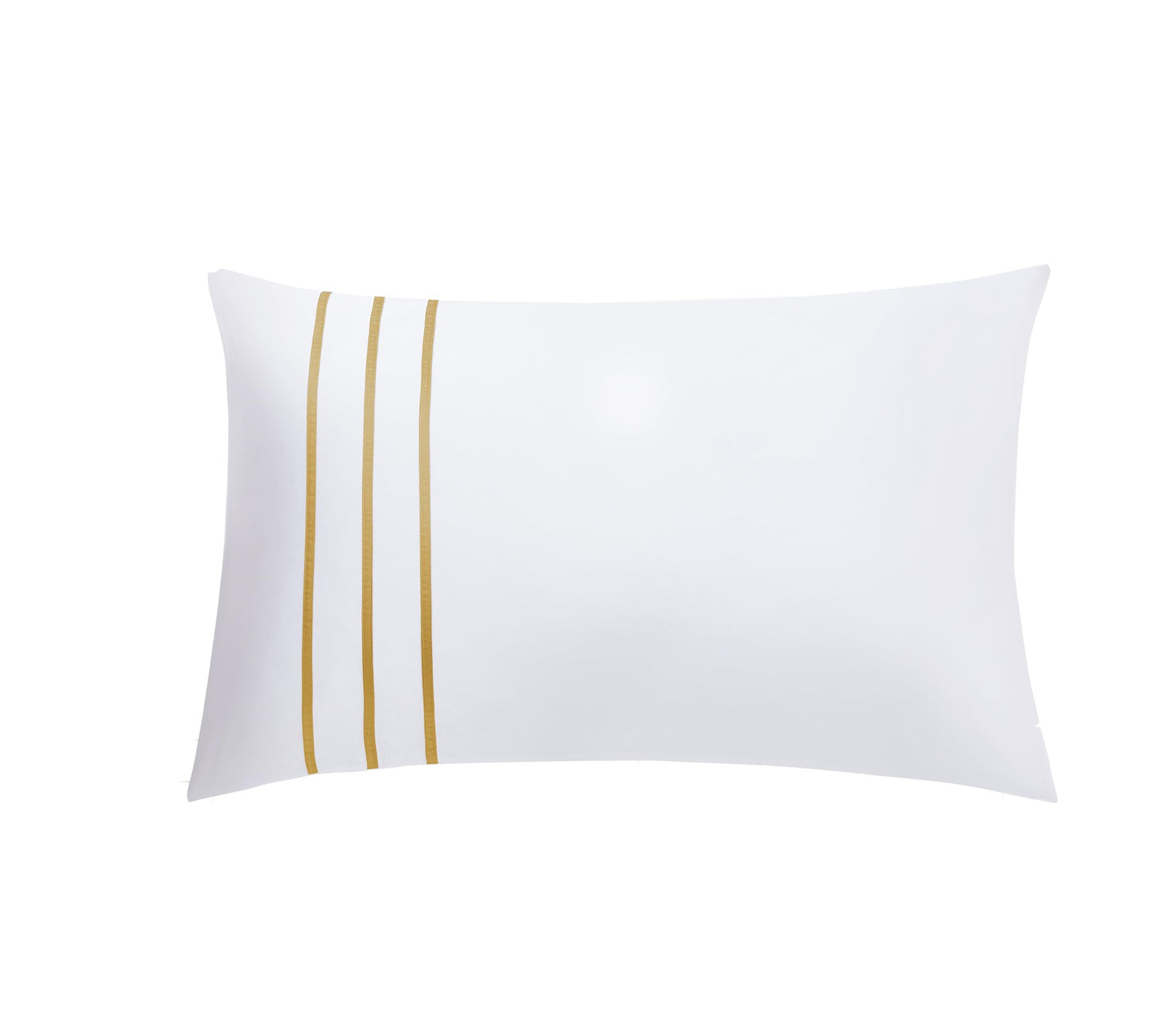 MengBoo Duvet Cover Set 3 pcs(1 Duvet Cover+2 Pillowcases) 100% Cotton Sateen Woven Hidden Zipper Closure (White Beige, Queen)