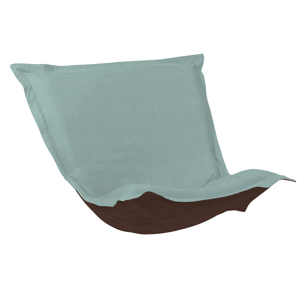 Howard Elliott Collection Puff Chair Cushion Cover Replacement Slipcover Exclusively Made for Howard Elliott Puff Chair Cushion, 100% Polyester Fabric (Cushion Not Included), Sterling Breeze