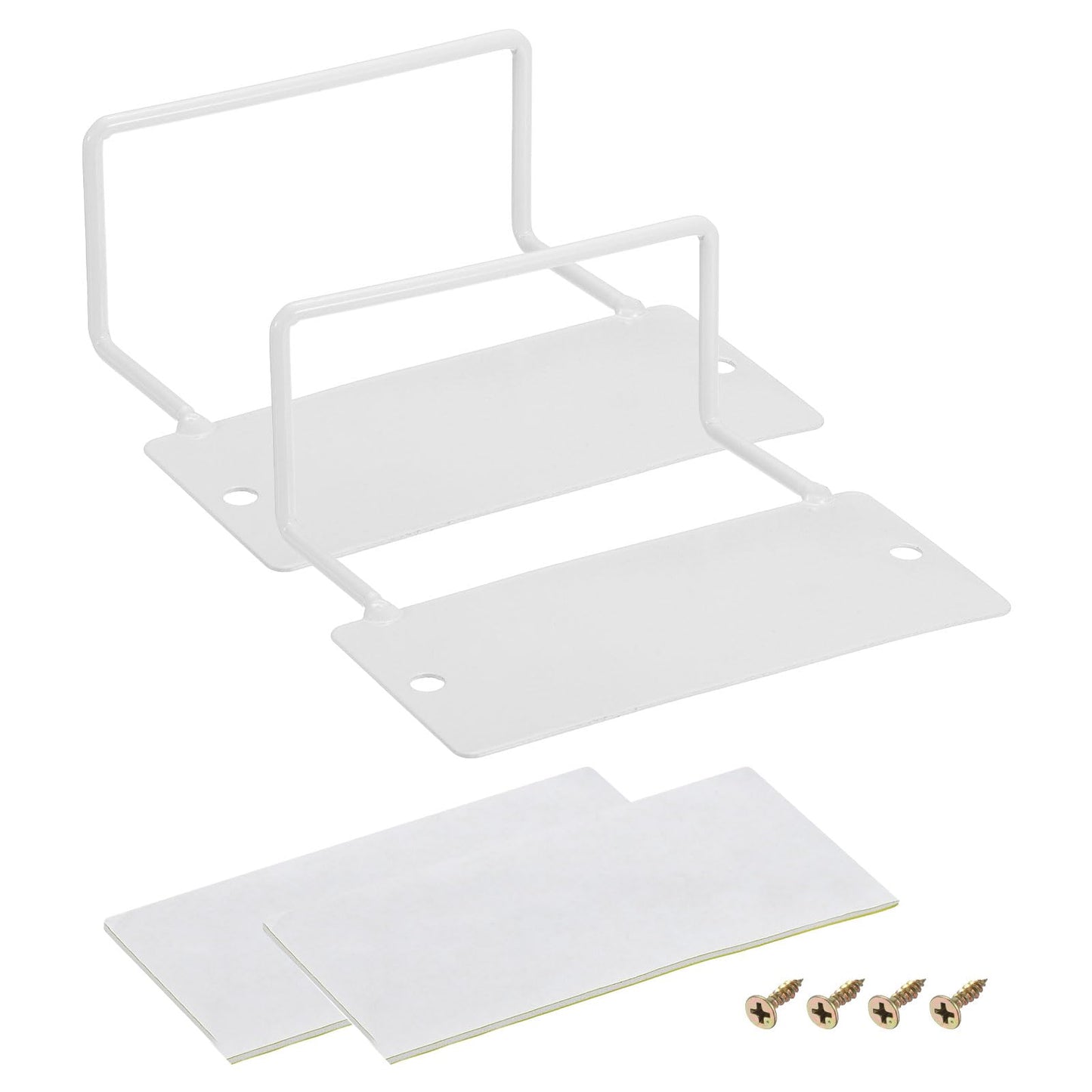 uxcell 2Pcs Mattress Slide Stopper, Metal Mattress Retainer Bar, White, Queen Size