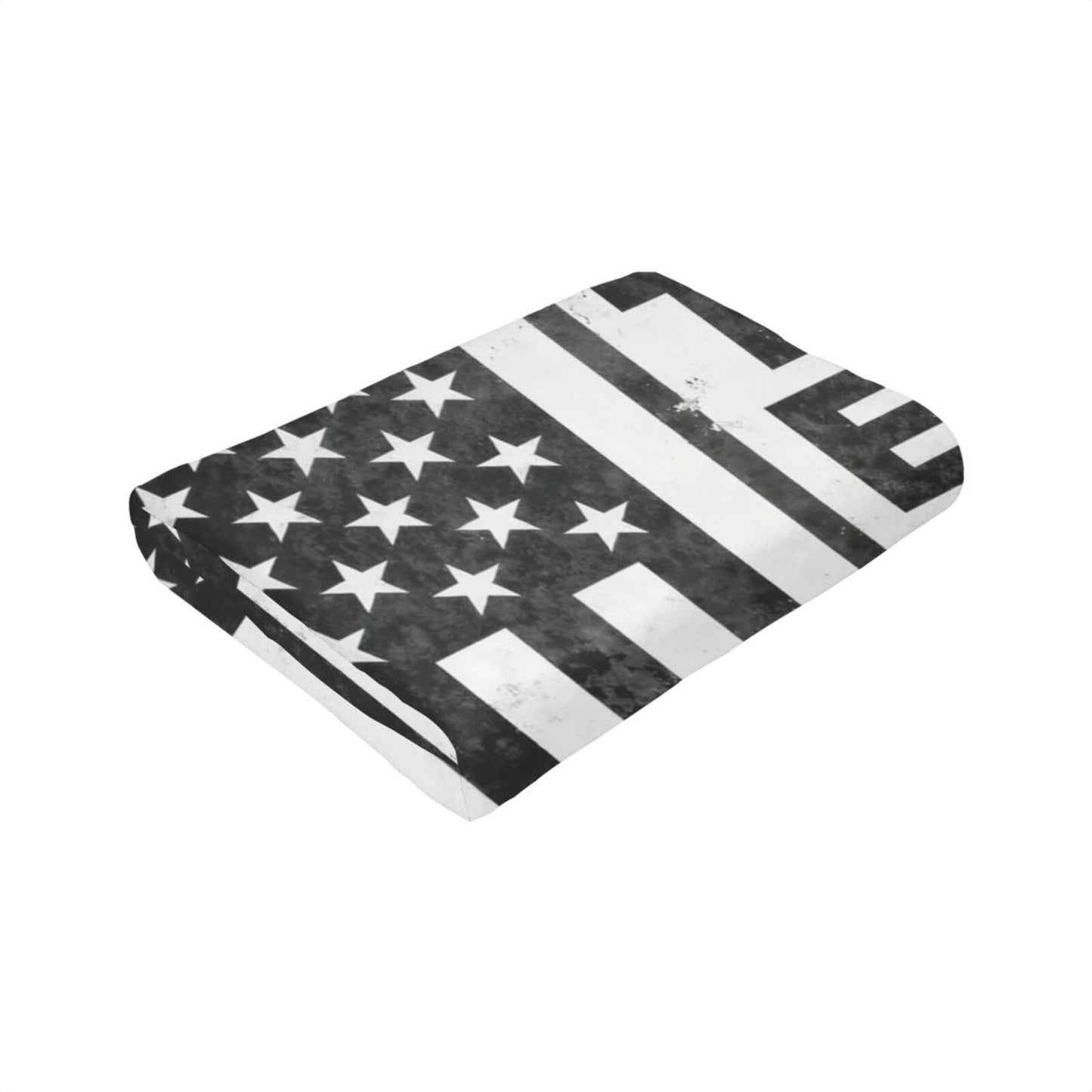 Veteran Patriotic Army American Flag Premium Fleece Blanket, Ultra-Soft Plush Throw Blanket for Bed, Couch & Travel 80"x60"