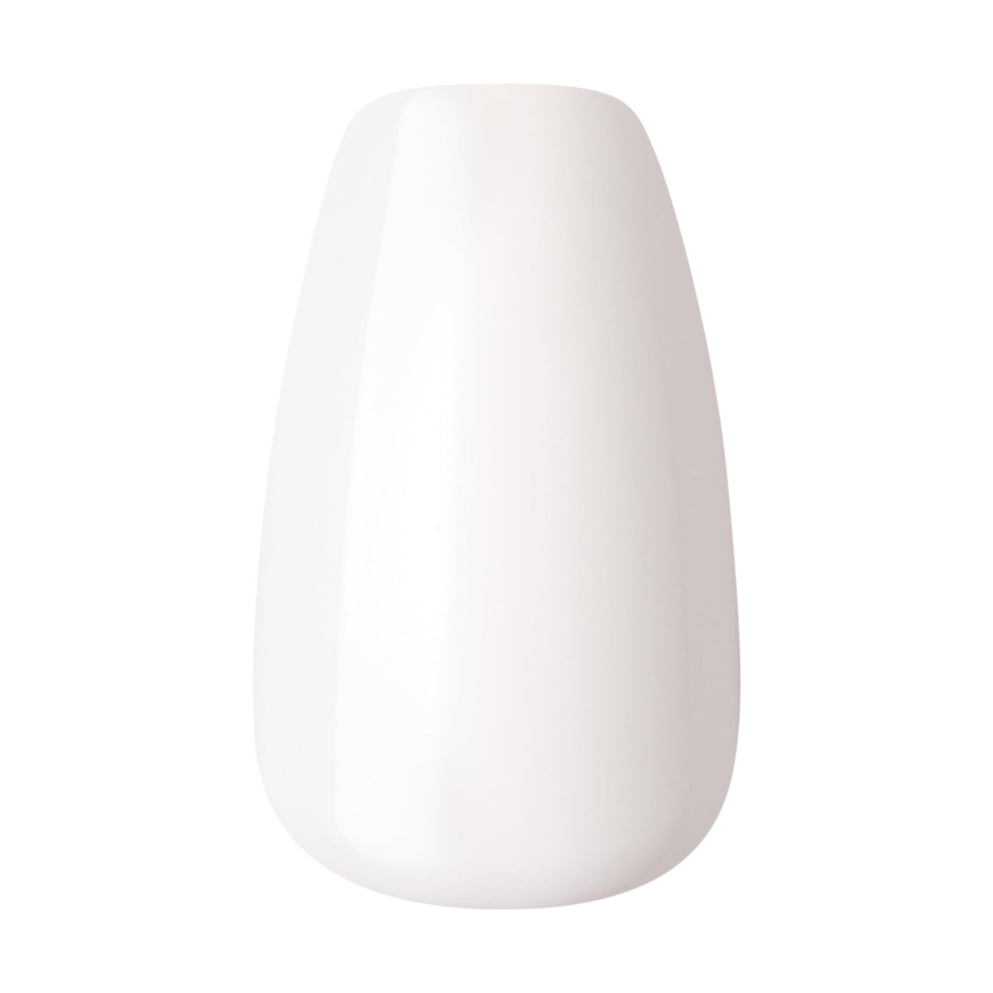 KISS imPRESS No Glue Mani Press On Nails, Color, 'Frosting', white, Medium Size, Coffin Shape, Includes 30 Nails, Prep Pad, Instructions Sheet, 1 Manicure Stick, 1 Mini File (Pack of 2)