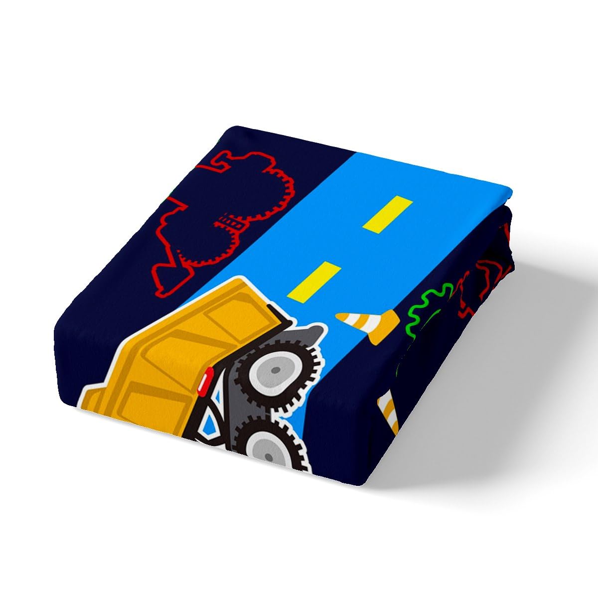 Truck Duvet Cover Boys Full Bedding Sets Kids Excavator Equipment Truck Comforter Cover Construction Vehicle Quilt Cover Cartoon Machinery Truck Gear Bedding Bulldozer Tractor Cars Bedding,Colorful