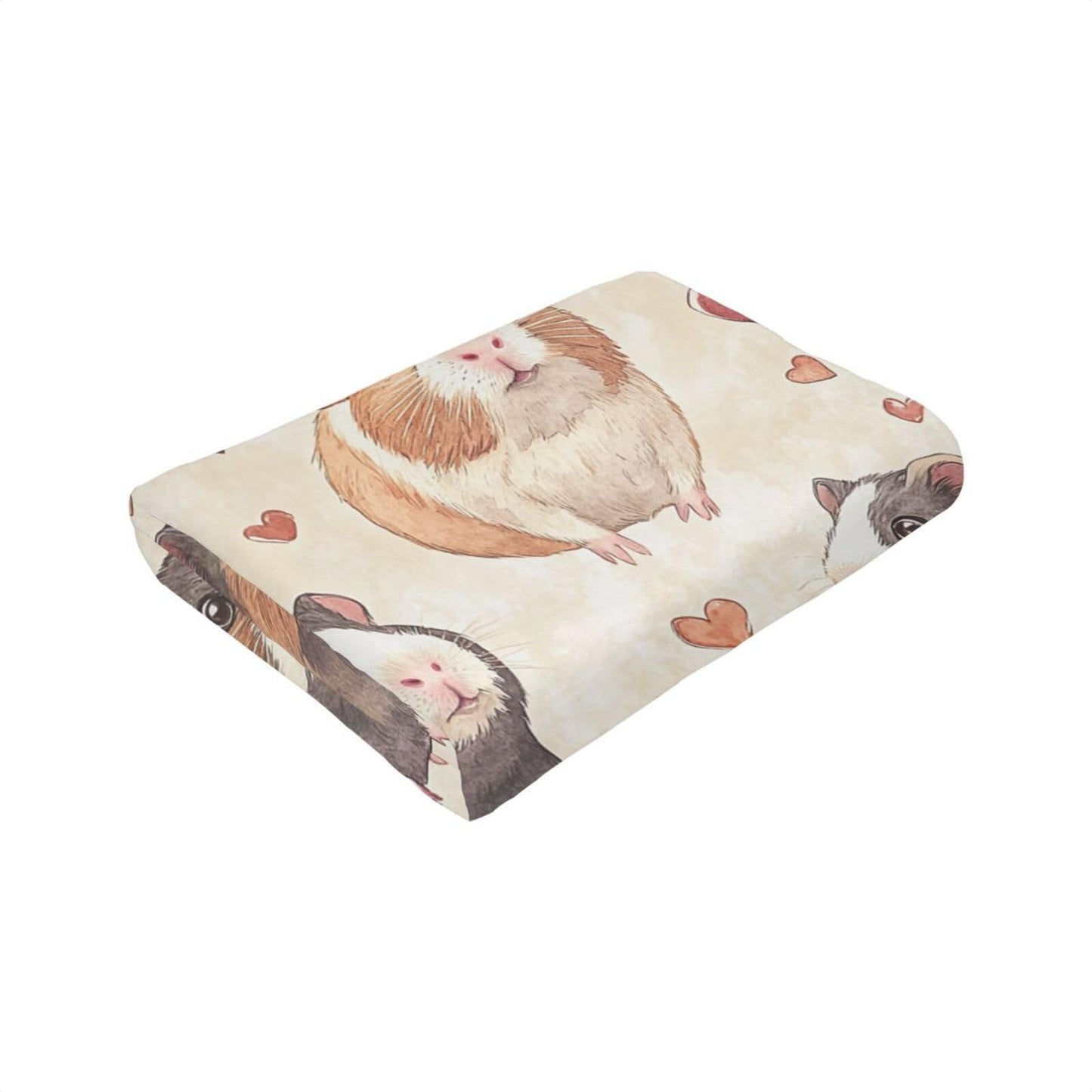 Cute Guinea Pig Throw Blanket Guinea Pig Pets Flannel Blankets Fuzzy Plush Super Soft Cozy Warm Decor Gifts for Boys Girls Kids Adults Men Women 40" x 50"