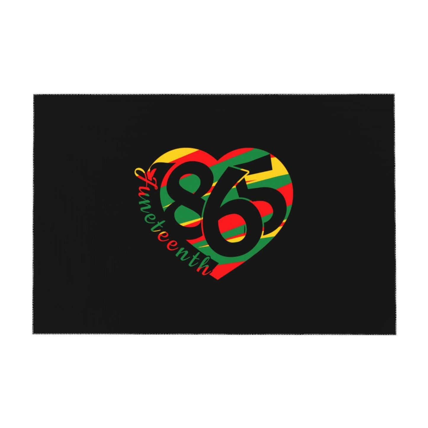 Juneteenth Heart African Freedom 1865 Rectangular Tablecloth Table Cloth Decorative Table Cover for Dining/Party/Buffet/Wedding 35 x 55 Inches